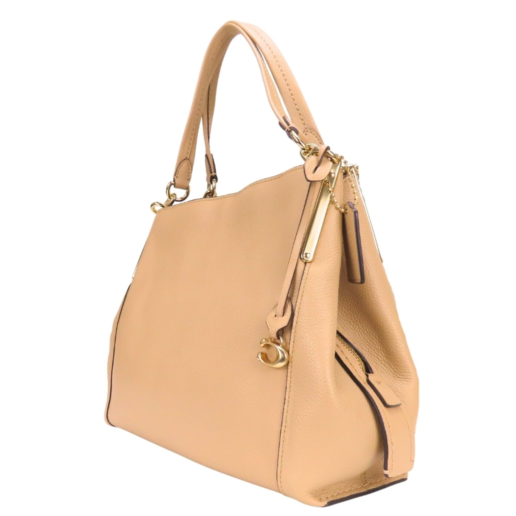 Coach Coach Tote Bag 73546 Leather Beige Women's COACH Size ONE SIZE - 3 Thumbnail