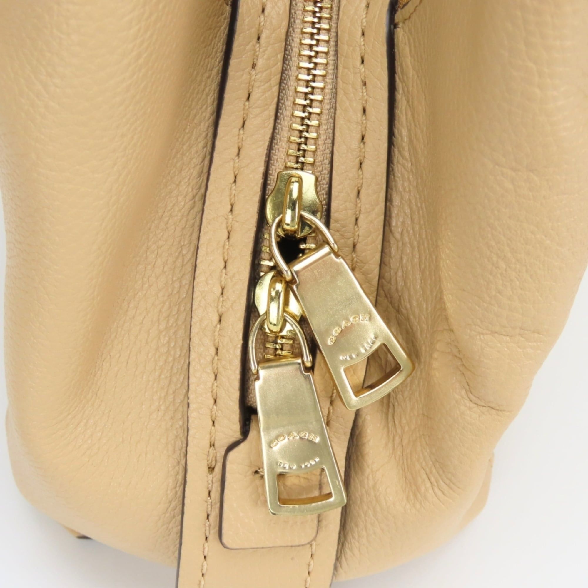 Coach Coach Tote Bag 73546 Leather Beige Women's COACH Size ONE SIZE - 17 Thumbnail