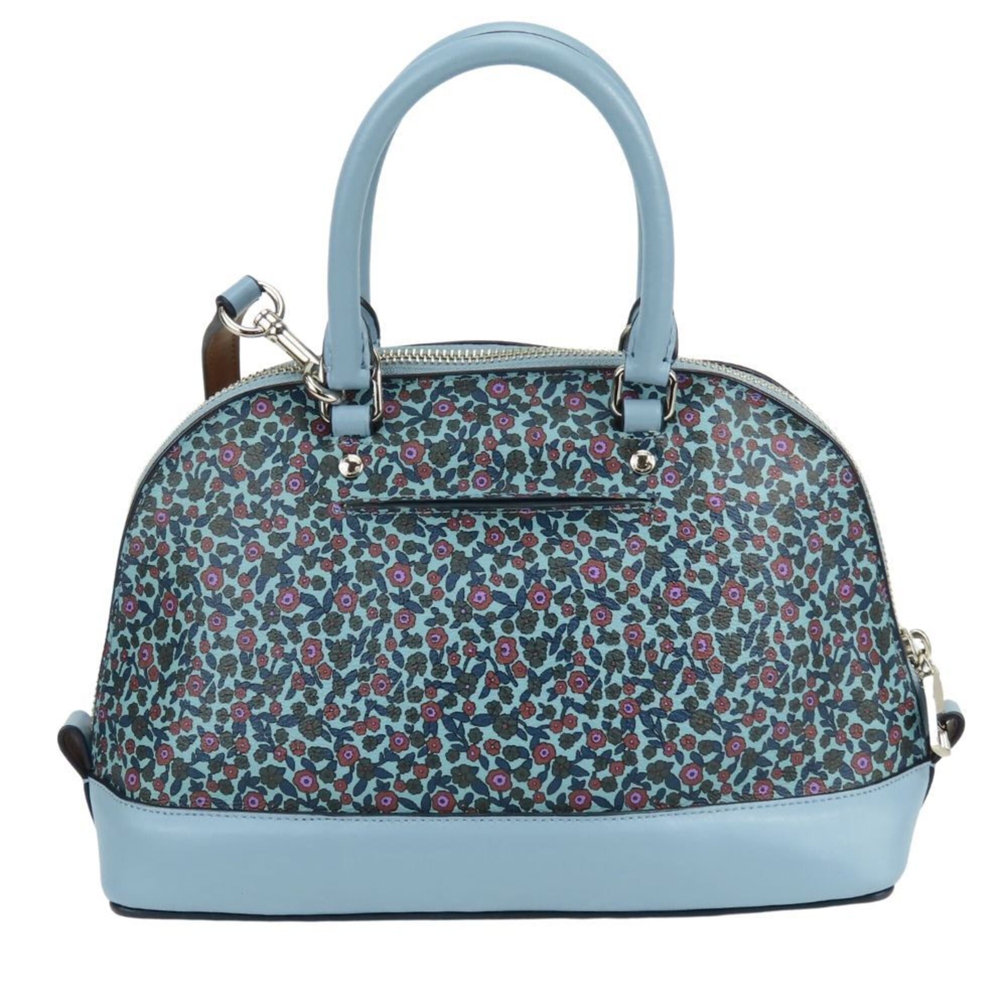 Coach Coach handbag F59443 Leather Blue Shoulder Bag Flower Women's COACH Size ONE SIZE - 3 Thumbnail