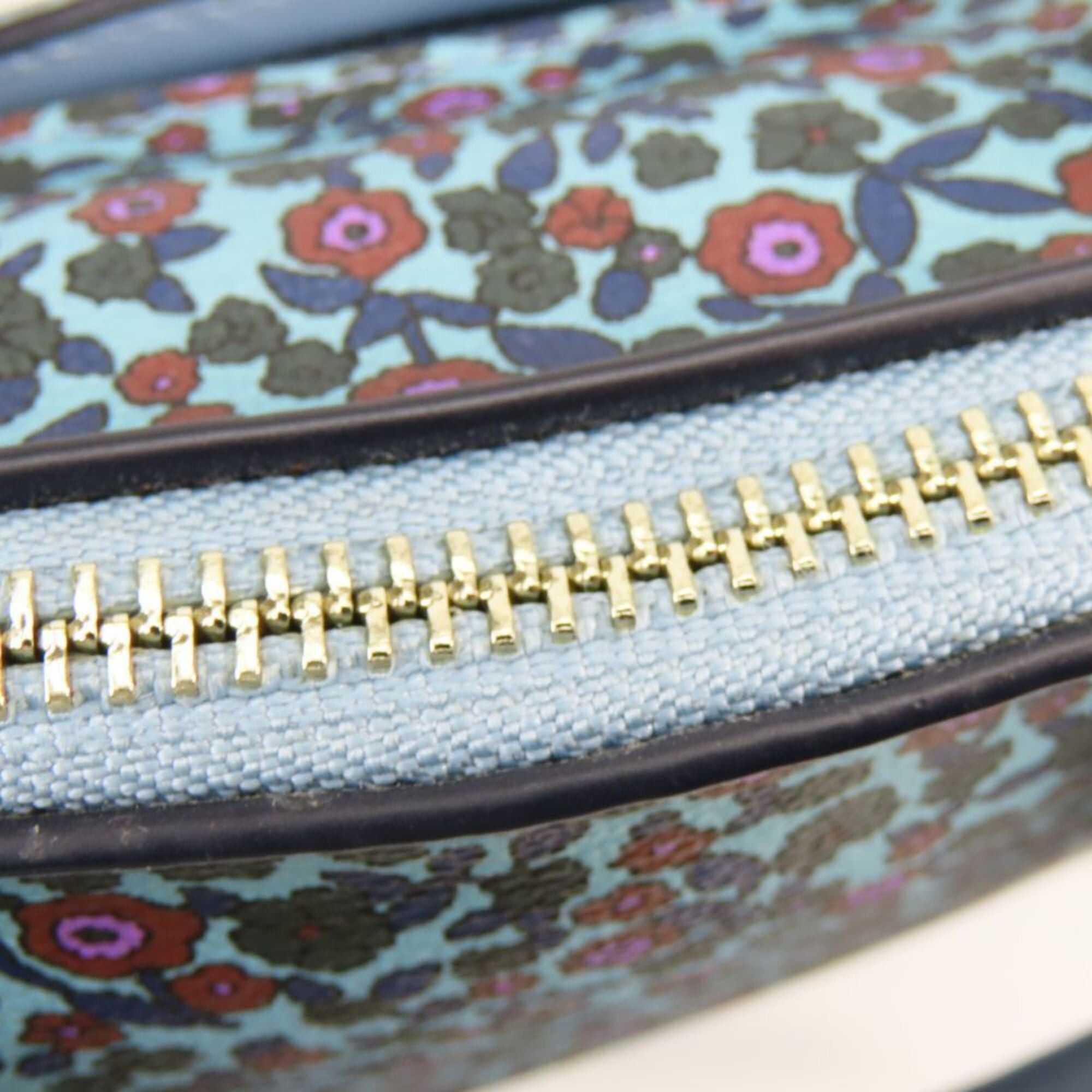 Coach Coach handbag F59443 Leather Blue Shoulder Bag Flower Women's COACH Size ONE SIZE - 9 Thumbnail