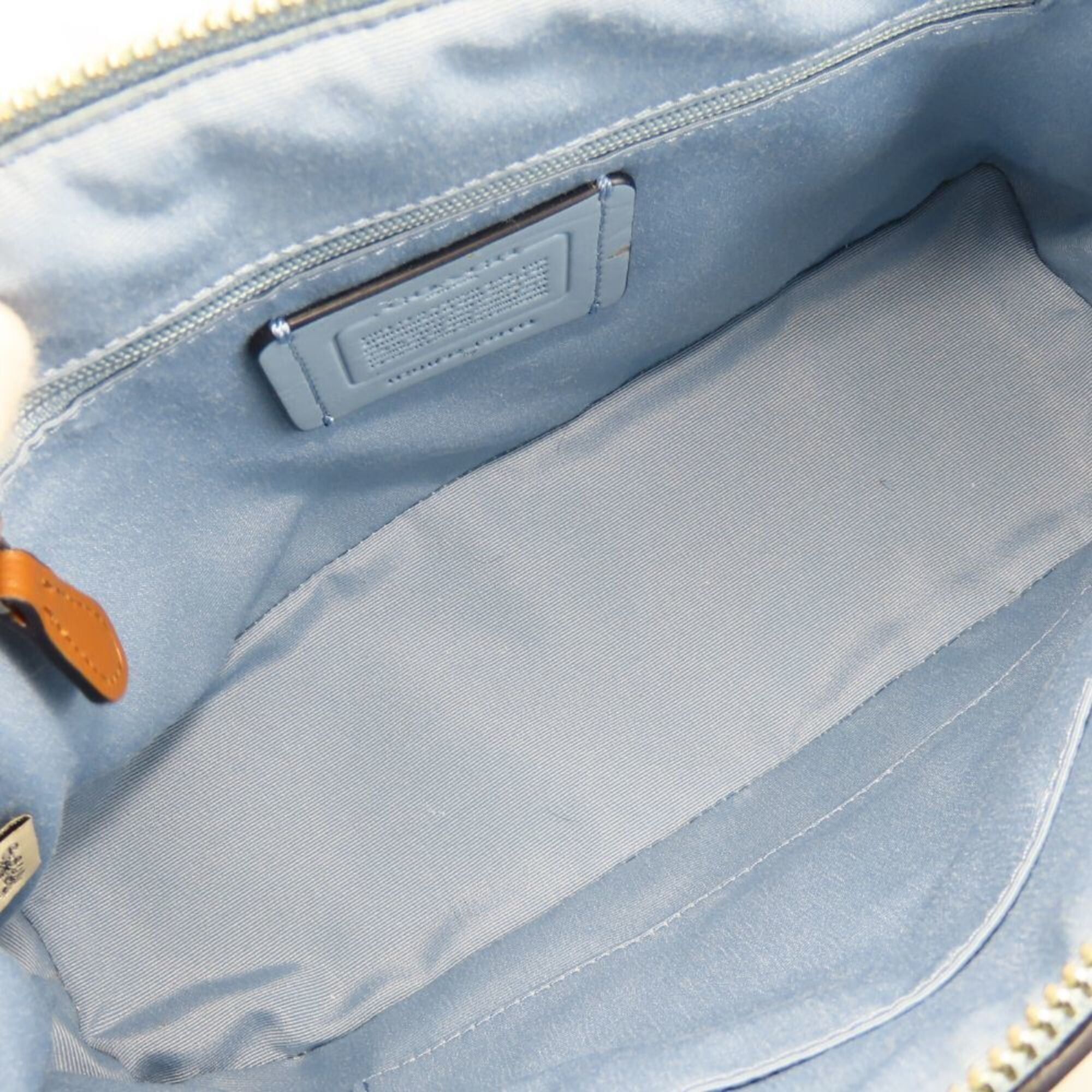Coach Coach handbag F59443 Leather Blue Shoulder Bag Flower Women's COACH Size ONE SIZE - 14 Thumbnail