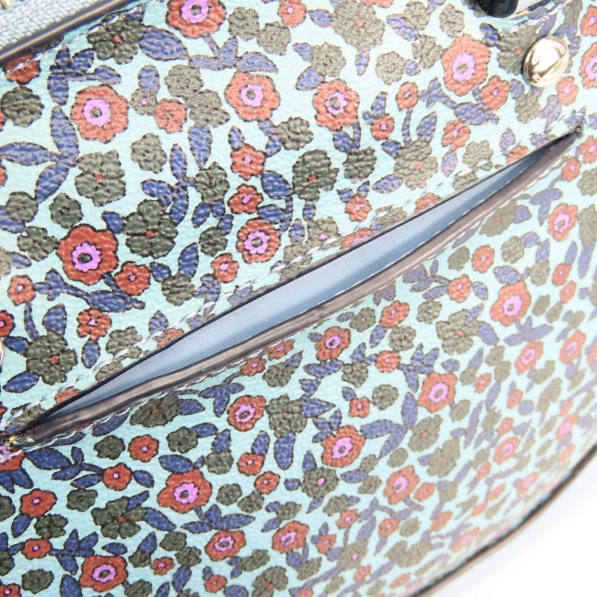 Coach Coach handbag F59443 Leather Blue Shoulder Bag Flower Women's COACH Size ONE SIZE - 8 Thumbnail