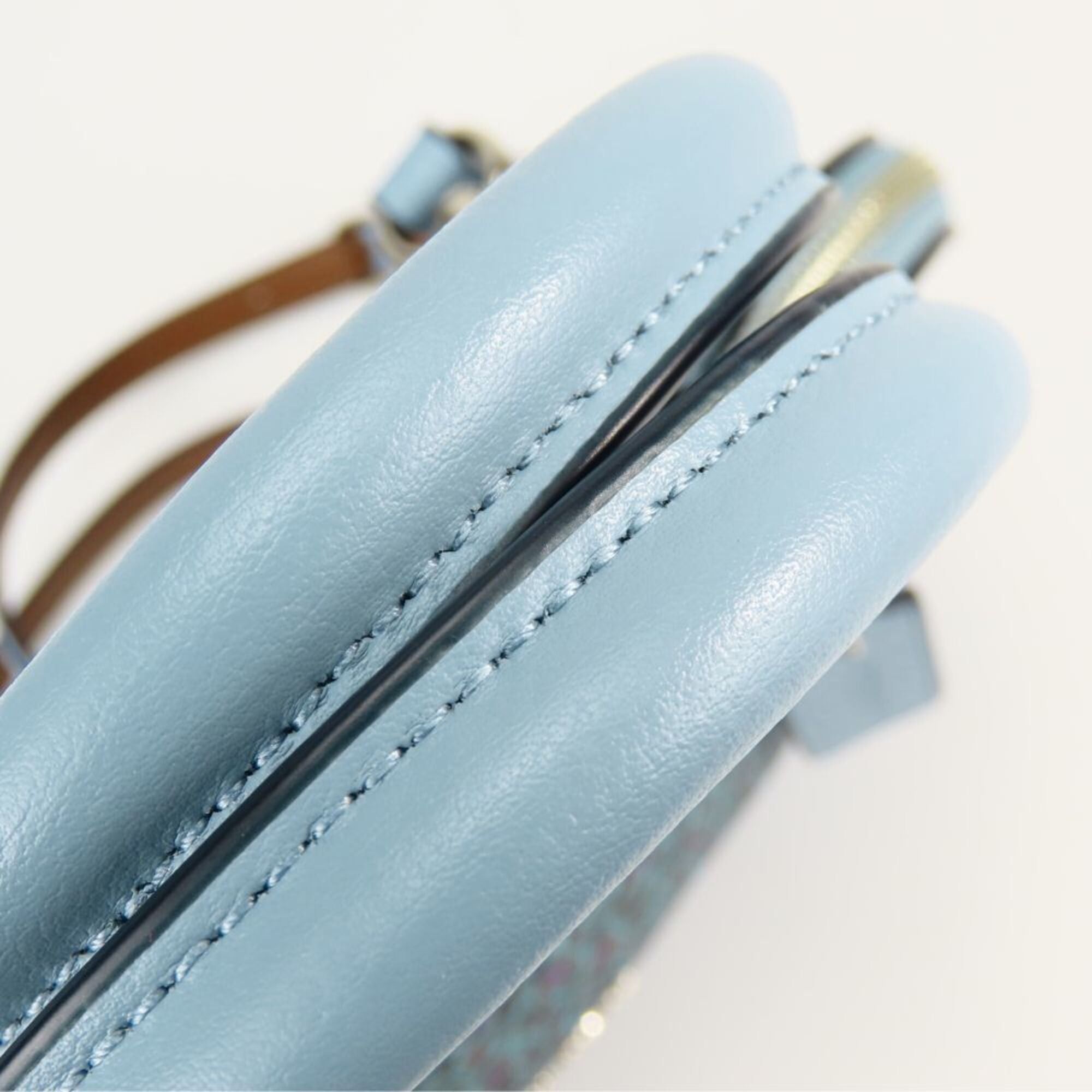 Coach Coach handbag F59443 Leather Blue Shoulder Bag Flower Women's COACH Size ONE SIZE - 6 Thumbnail