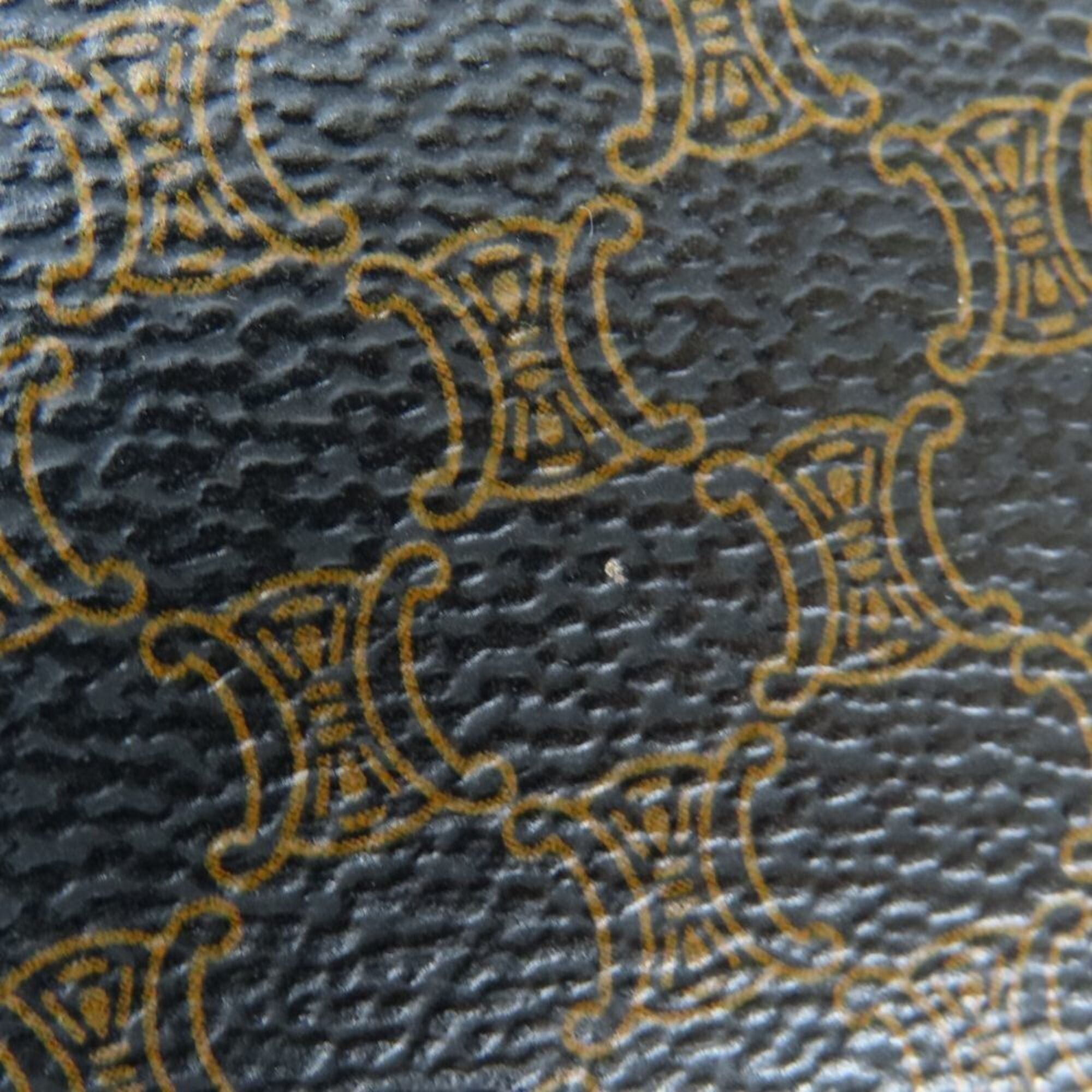 Celine Celine trifold wallet, Macadam leather, brown and black, compact wallet for women. Size ONE SIZE - 7 Thumbnail