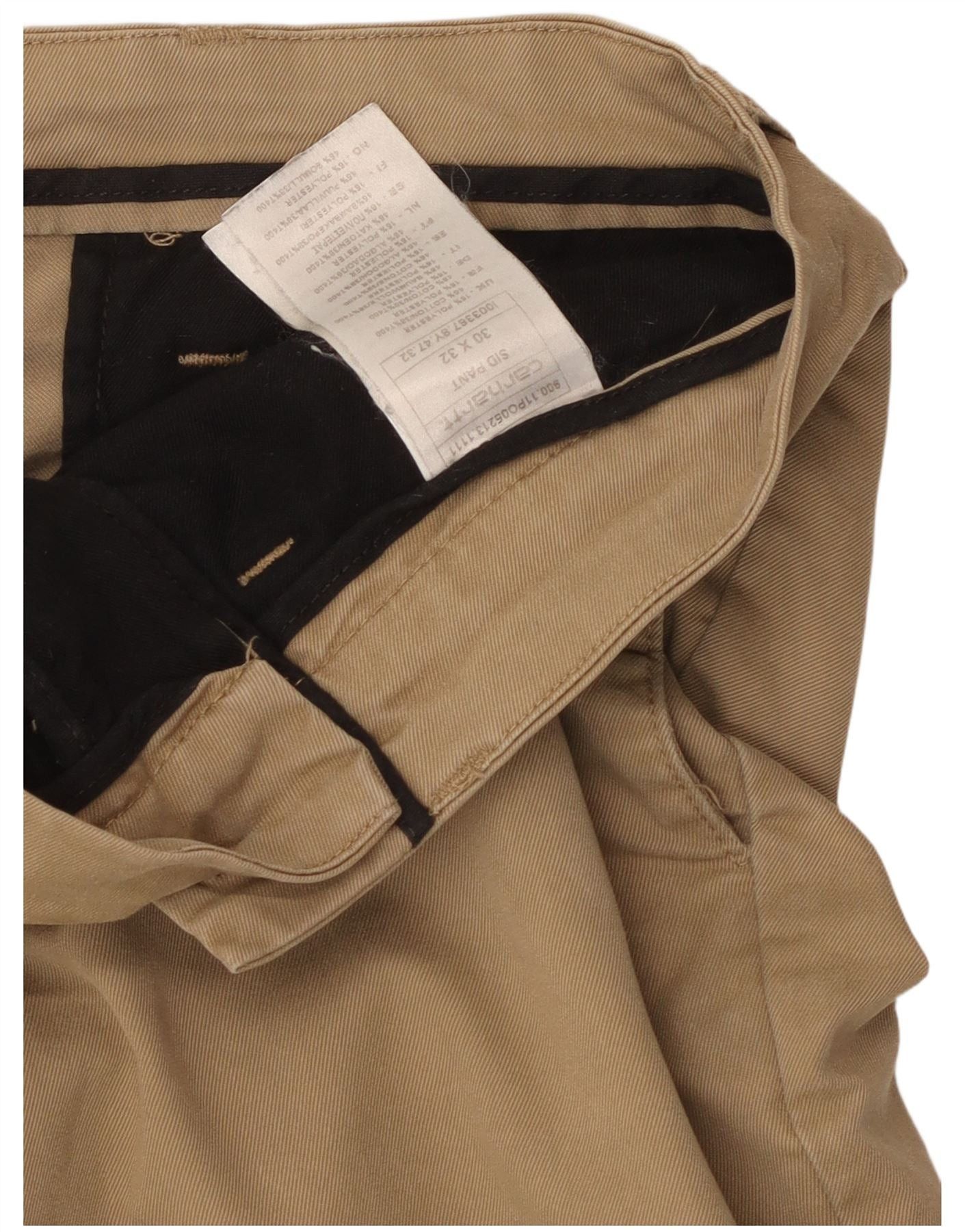 Carhartt Mens Slim Chino Trousers W30 L32 Beige Polyester Size US 30 / EU 46 - 4 Thumbnail