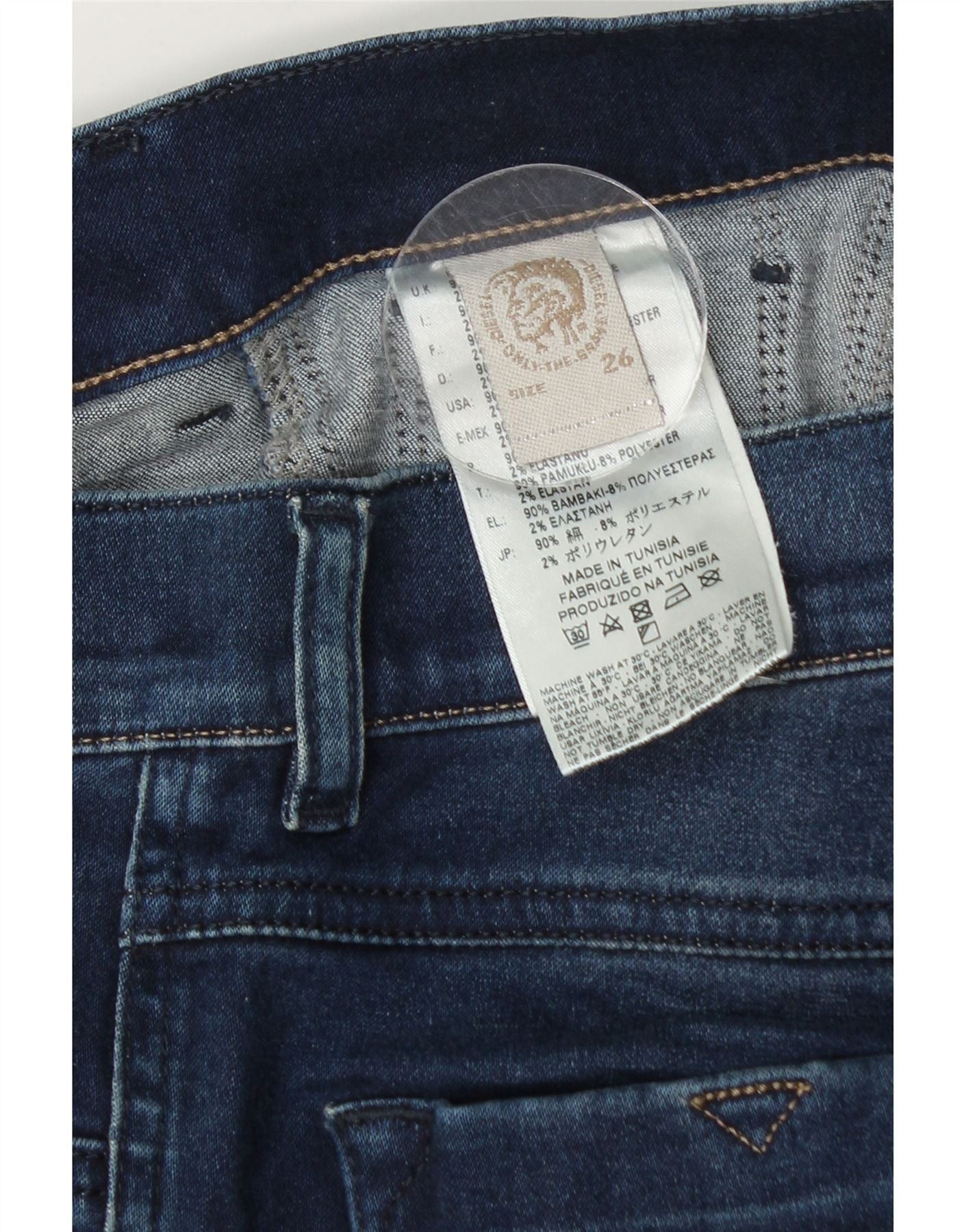 Diesel Womens Skinny Jeans W26 L33 Blue Cotton Size 42" / US 20 - 3 Thumbnail