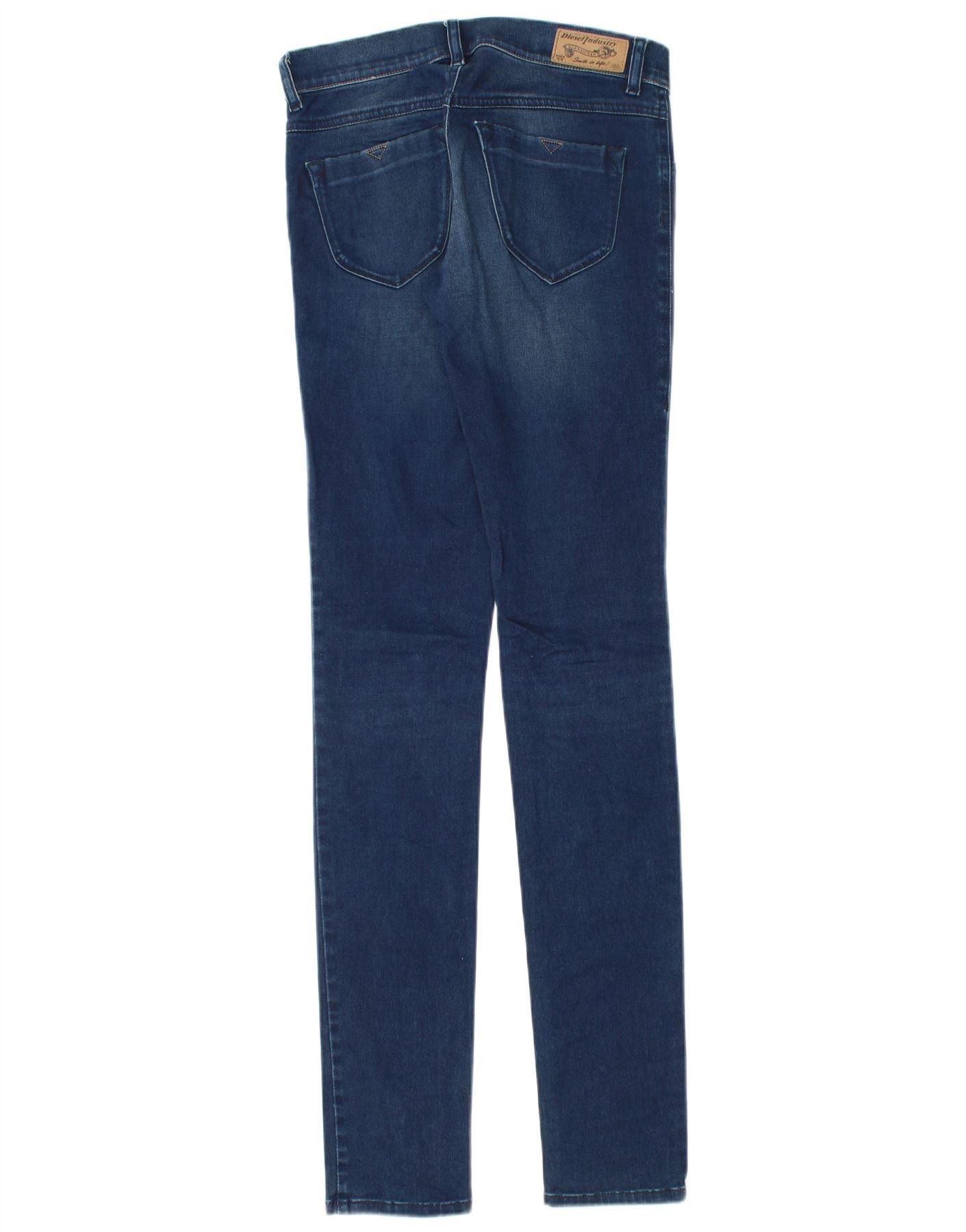 Diesel Womens Skinny Jeans W26 L33 Blue Cotton Size 42" / US 20 - 2 Thumbnail