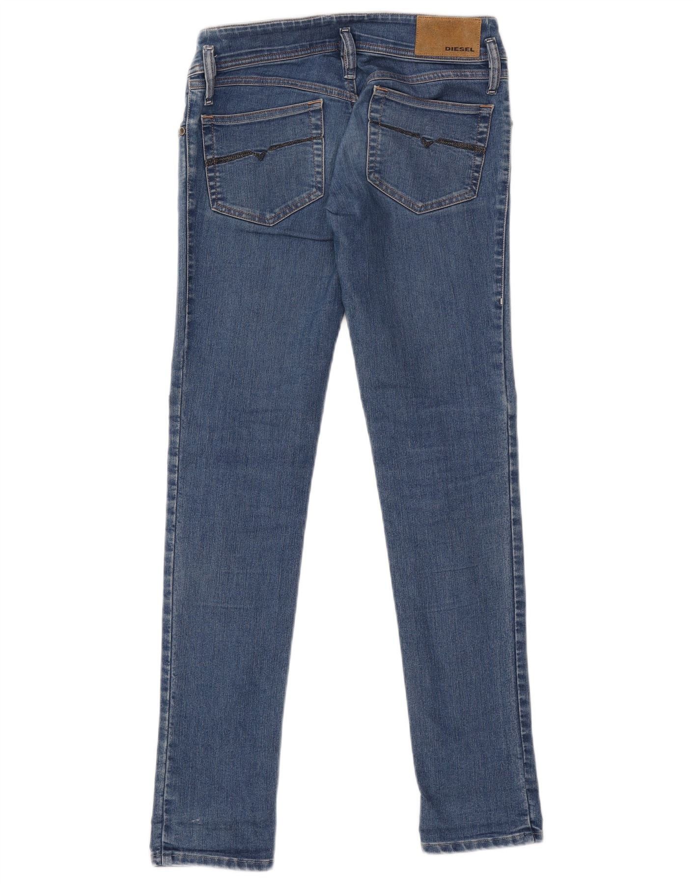 Diesel Womens Slim Jeans W27 L32 Blue Cotton Size 42" / US 20 - 2 Thumbnail