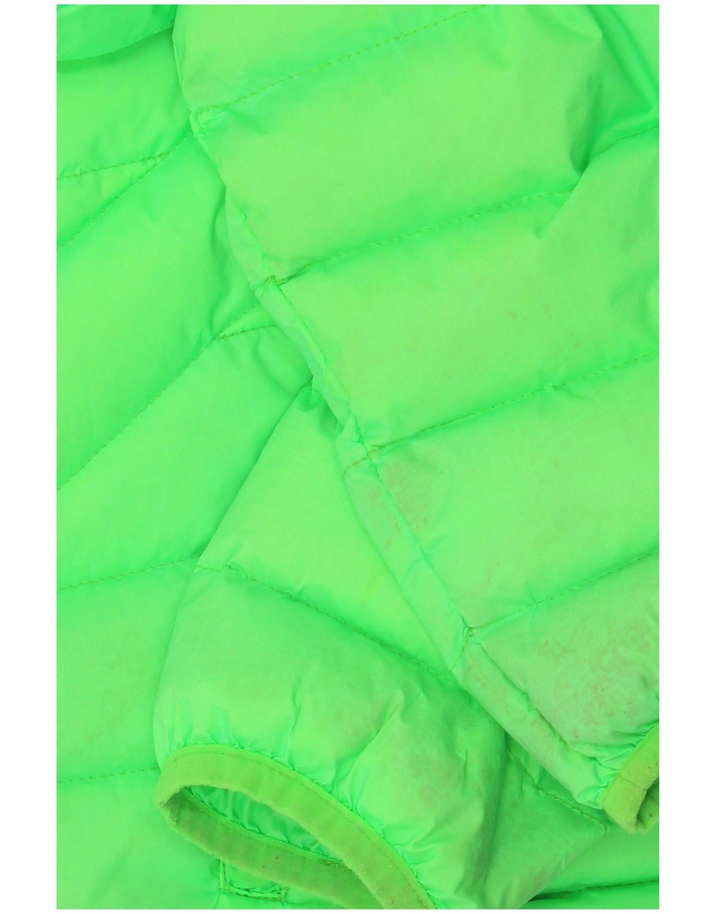Diesel Boys Hooded Padded Jacket 10-11 Years Green Nylon Size M / US 6-8 / IT 42-44 - 6 Thumbnail