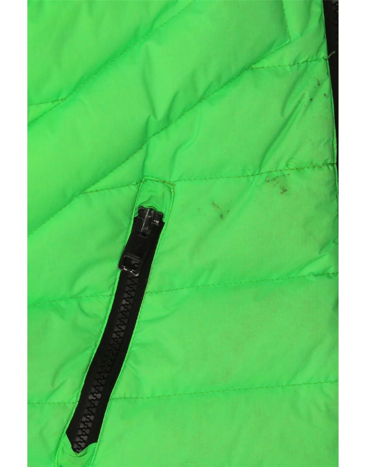Diesel Boys Hooded Padded Jacket 10-11 Years Green Nylon Size M / US 6-8 / IT 42-44 - 5 Thumbnail