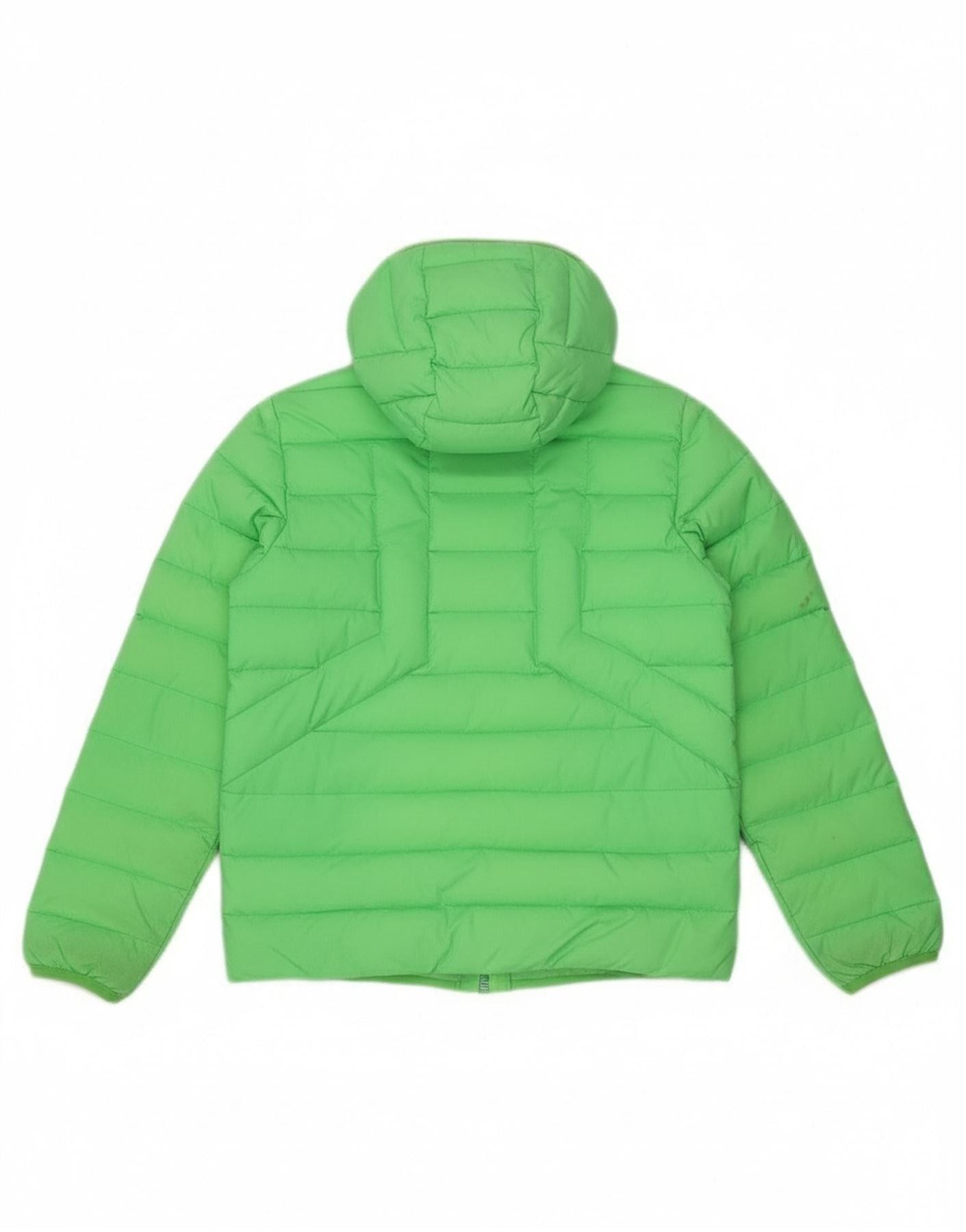 Diesel Boys Hooded Padded Jacket 10-11 Years Green Nylon Size M / US 6-8 / IT 42-44 - 2 Thumbnail
