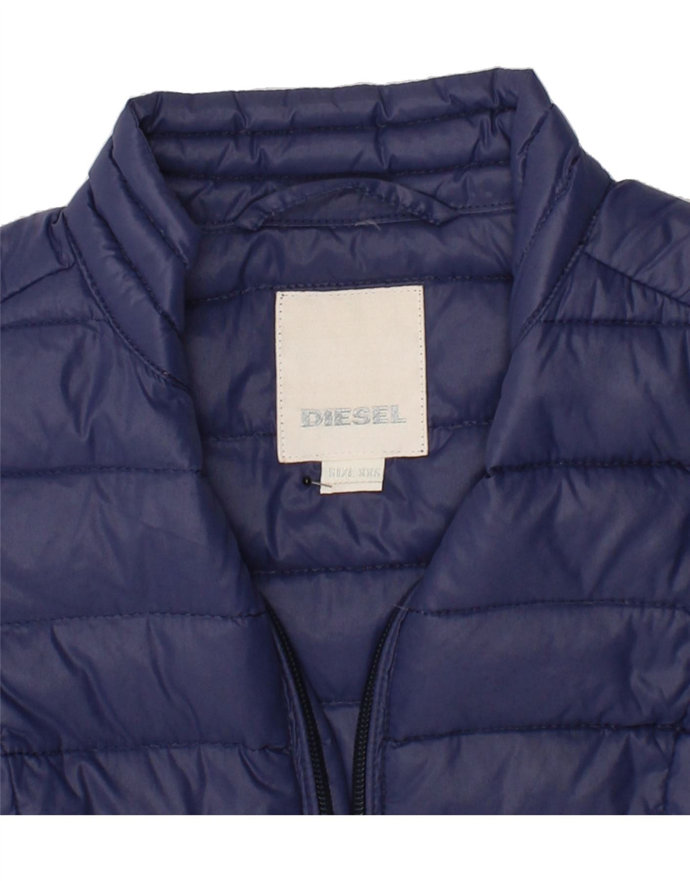 Diesel Baby Girls Padded Jacket 18-24 Months 2XS Navy Blue Nylon Size XXL / US 16-18 / IT 52-54 - 3 Thumbnail
