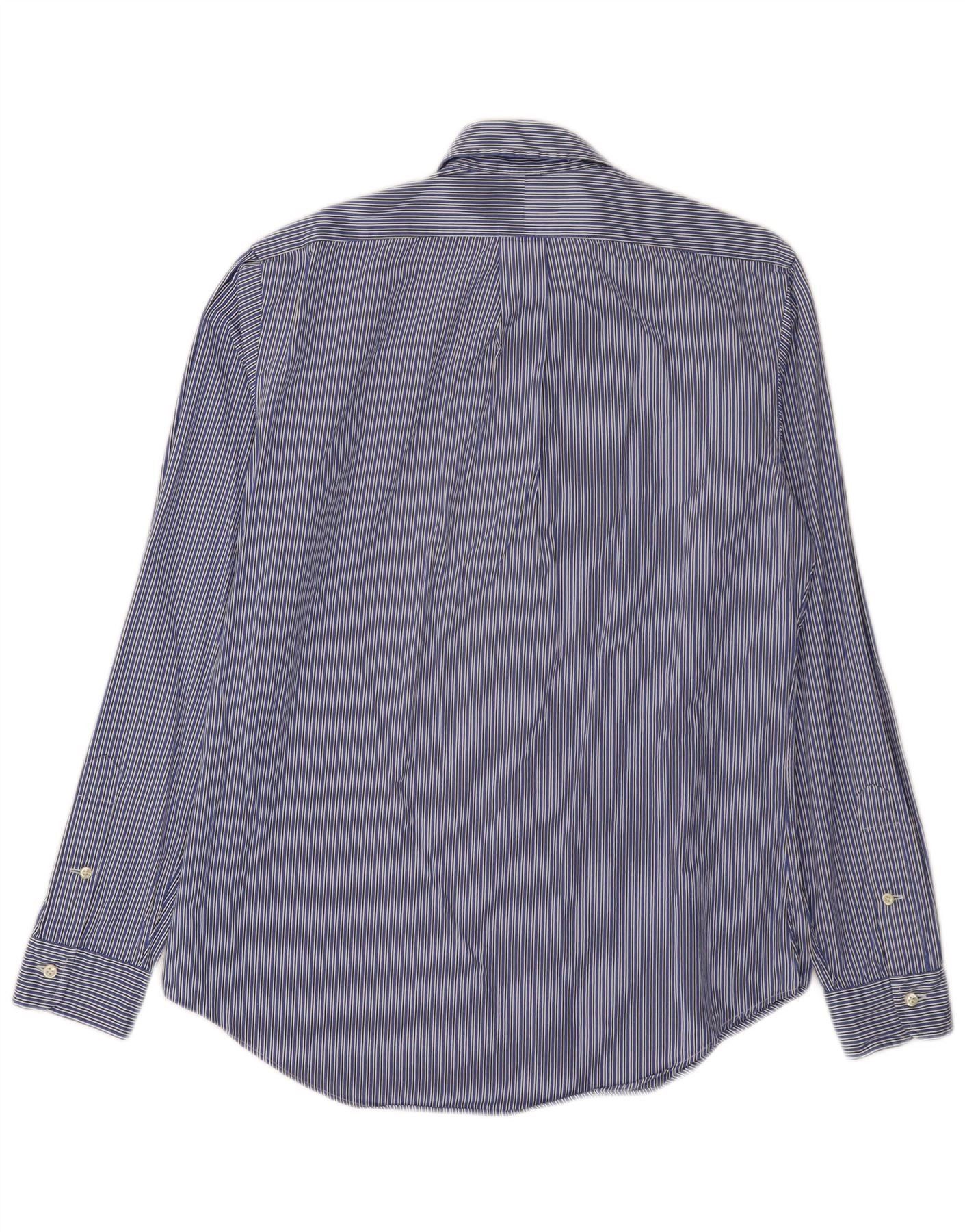 Polo Ralph Lauren Mens Shirt 39 15 1/2 Medium Blue Pinstripe Size US M / EU 48-50 / 2 - 2 Thumbnail