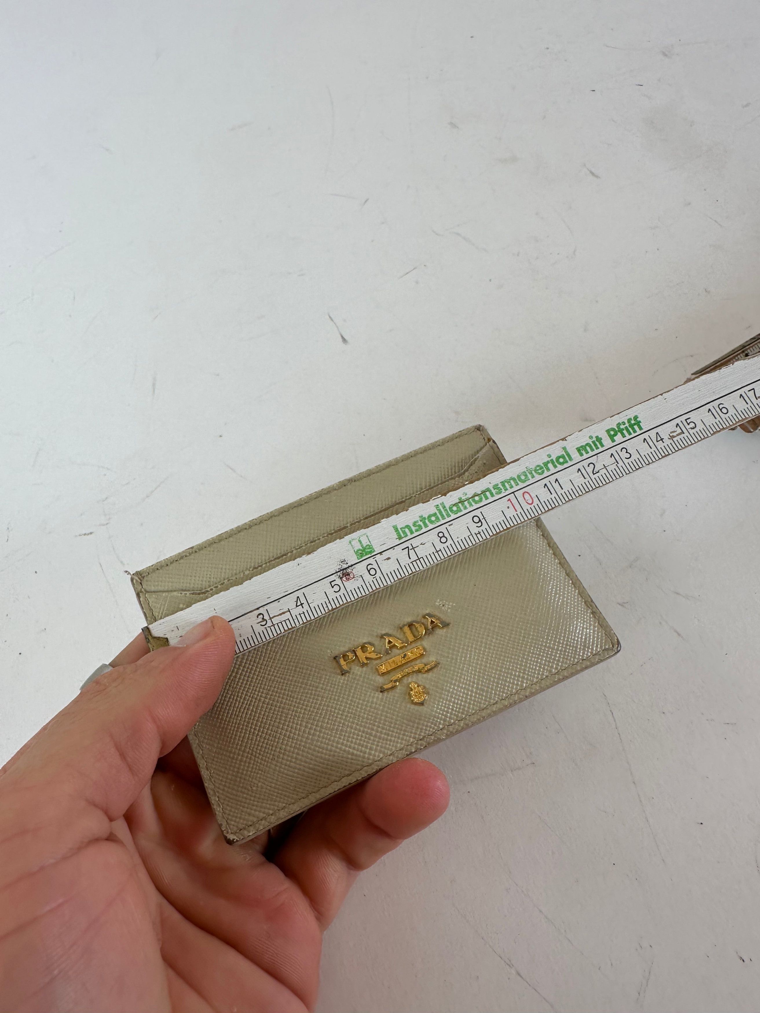 Prada Vintage Leather Card Holder White Size ONE SIZE - 7 Thumbnail