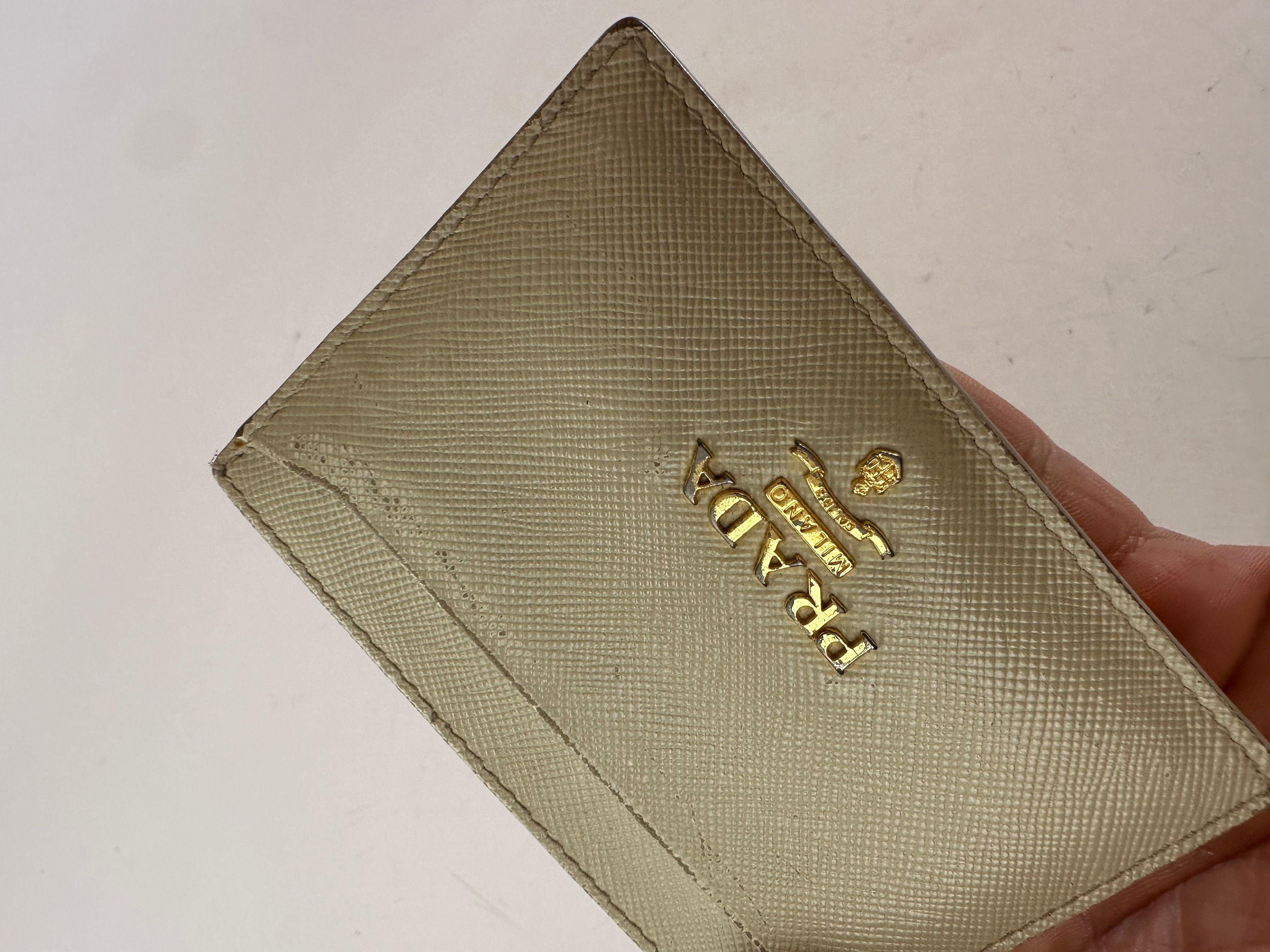 Prada Vintage Leather Card Holder White Size ONE SIZE - 6 Thumbnail