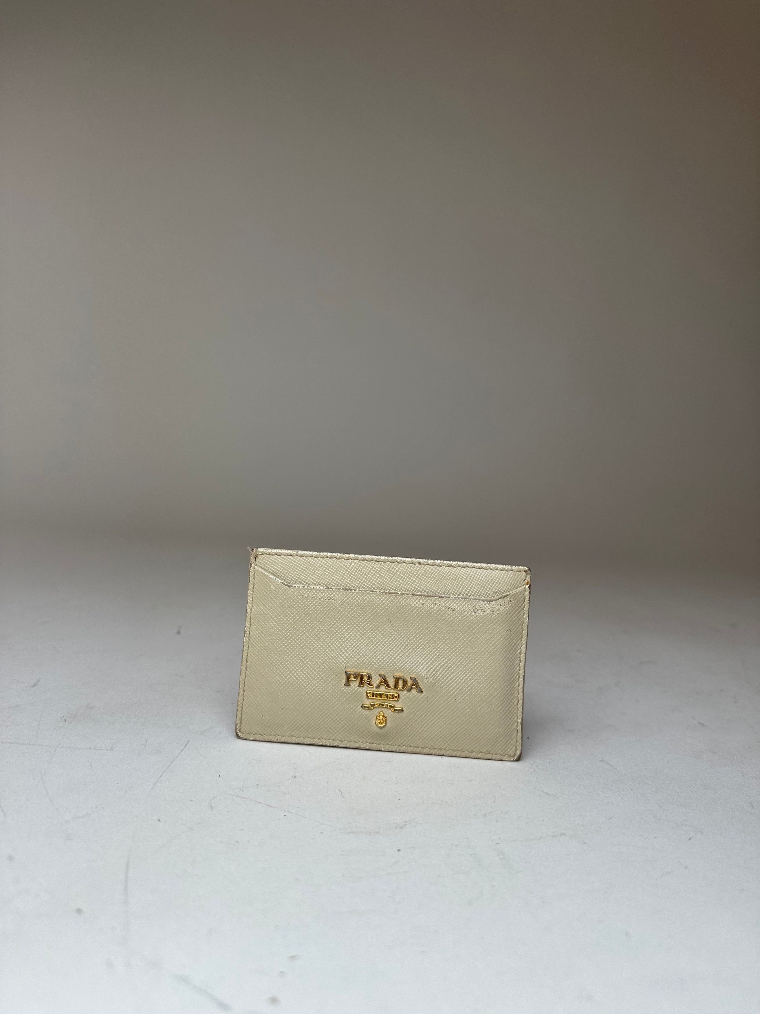 Prada Vintage Leather Card Holder White Size ONE SIZE - 5 Thumbnail