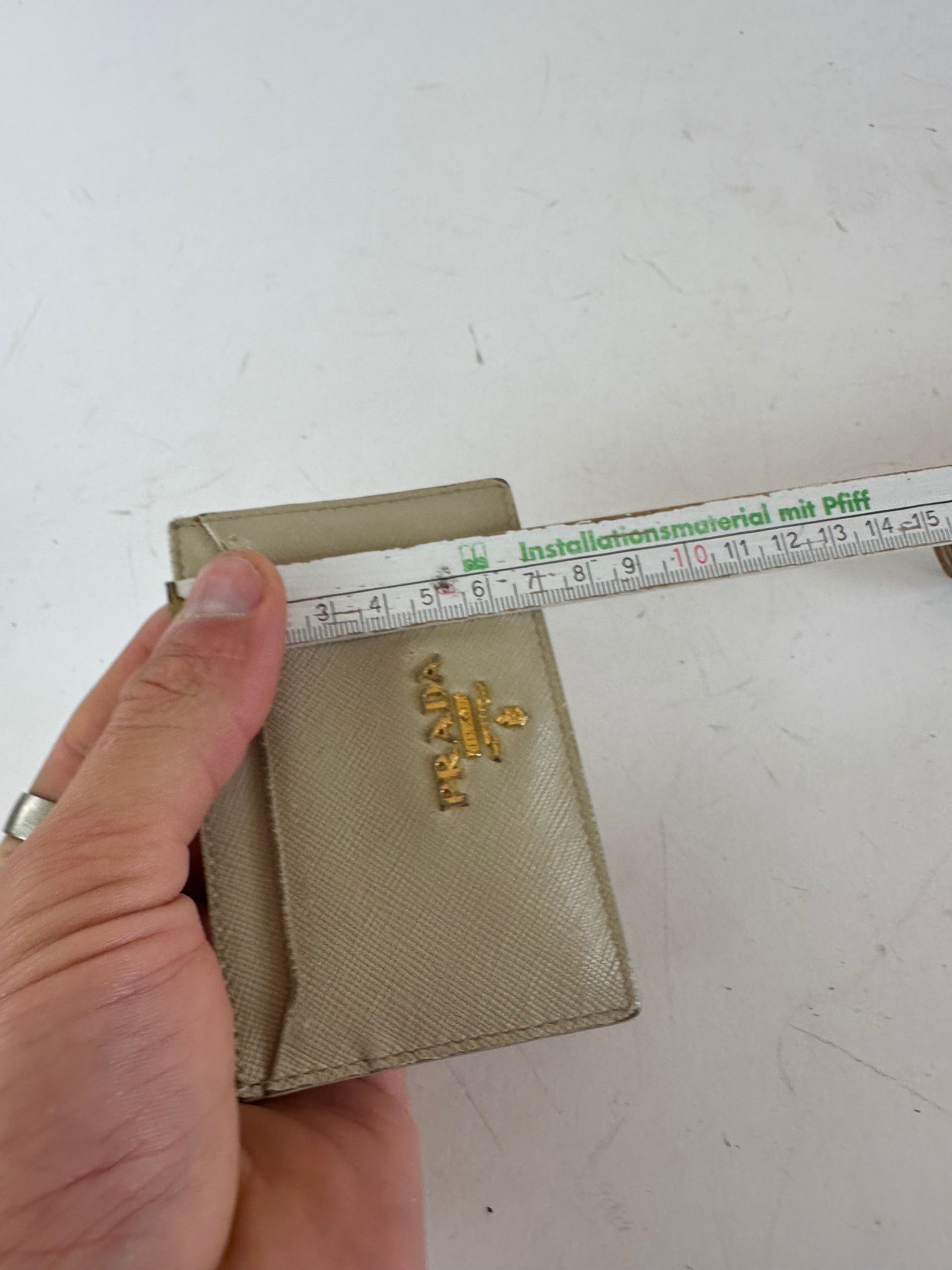 Prada Vintage Leather Card Holder White Size ONE SIZE - 8 Thumbnail