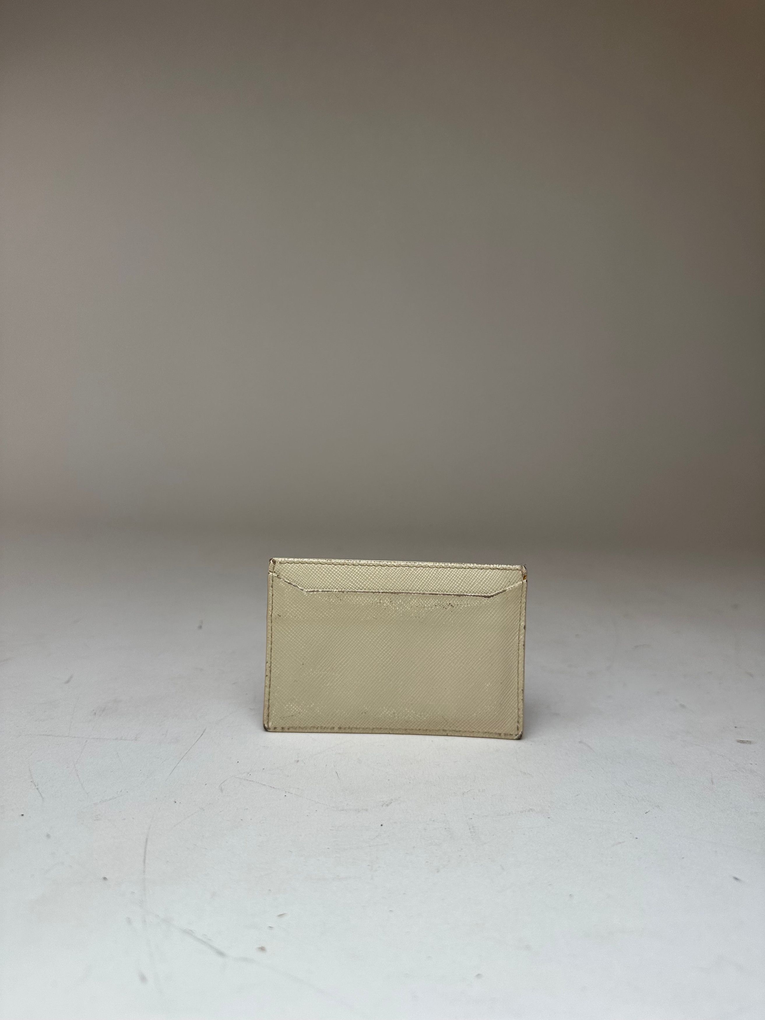 Prada Vintage Leather Card Holder White Size ONE SIZE - 10 Thumbnail