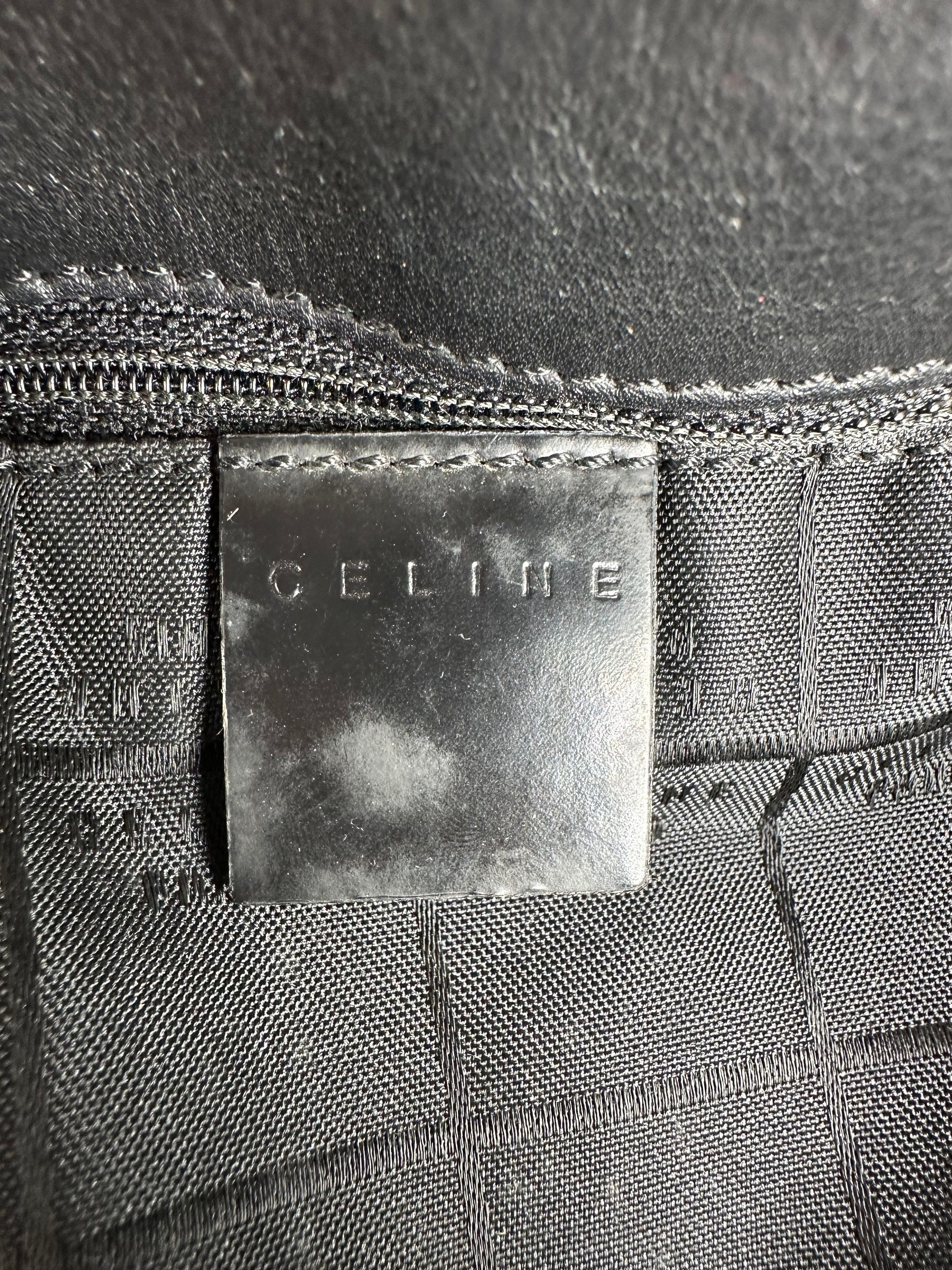Celine Vintage Paris Triomphe Monogram Patent Leather Shoulder Bag Size ONE SIZE - 10 Thumbnail