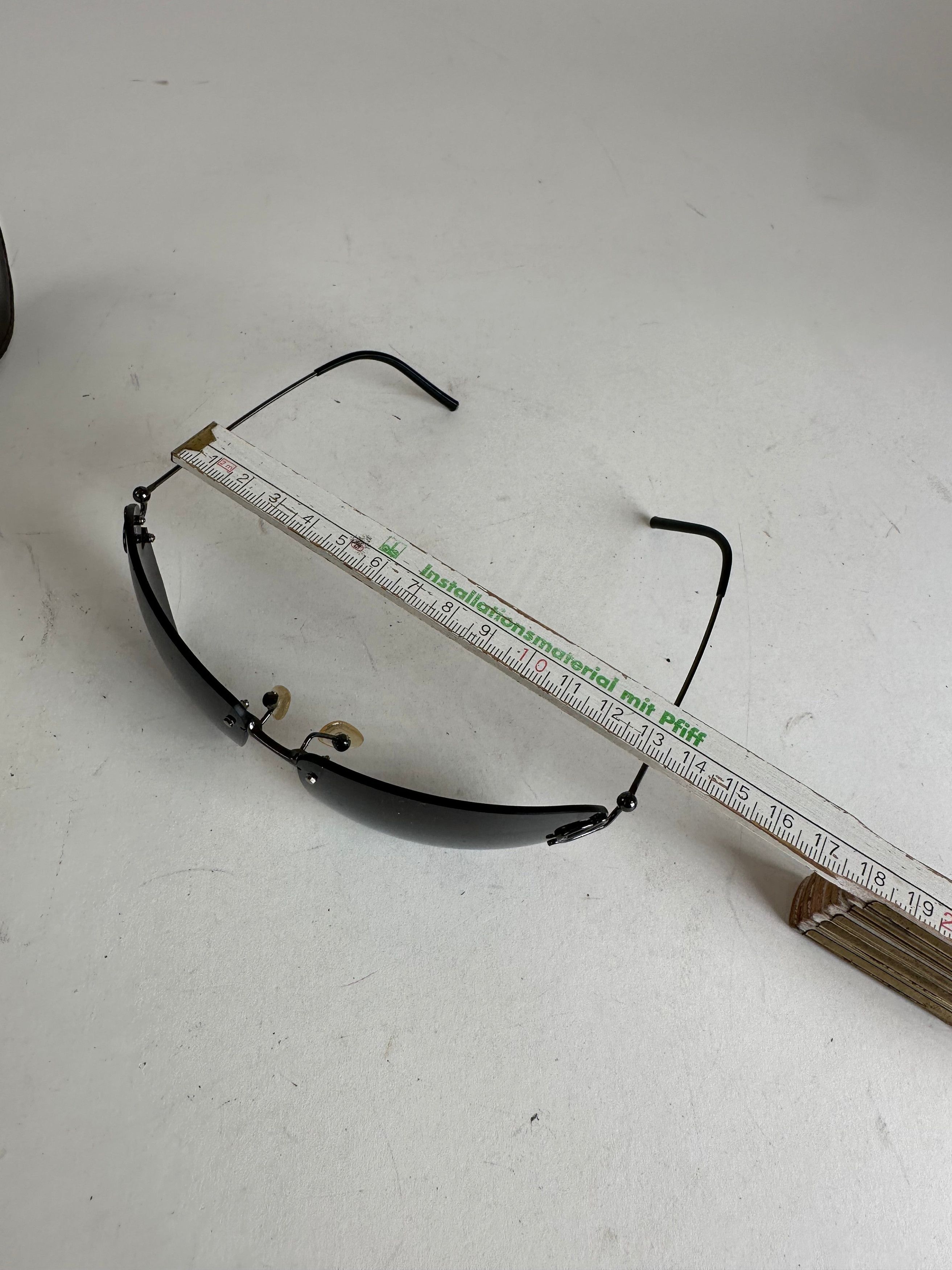 Loewe Vintage Rimless Sunglasses Silver Black Size ONE SIZE - 5 Thumbnail