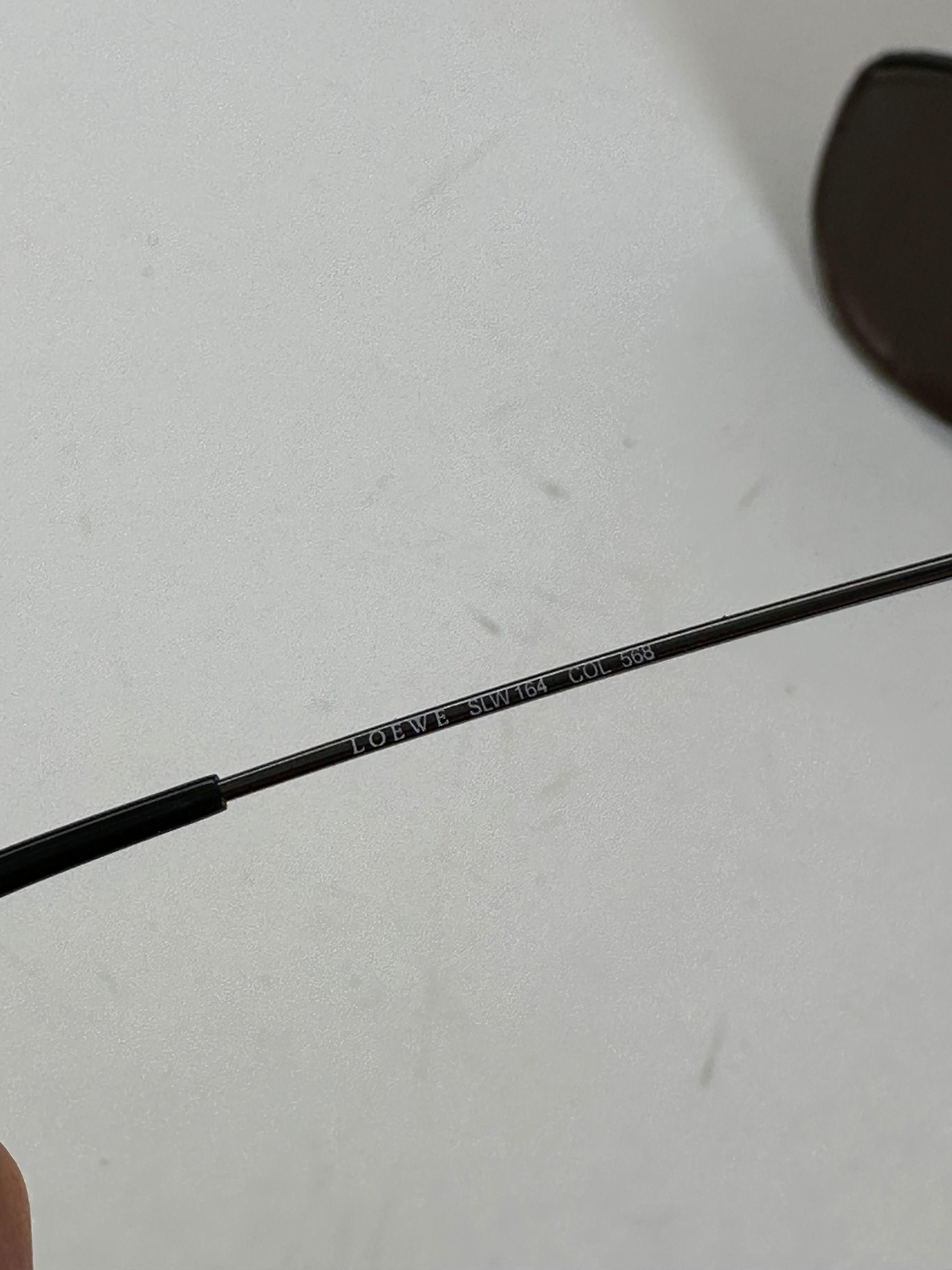 Loewe Vintage Rimless Sunglasses Silver Black Size ONE SIZE - 7 Thumbnail