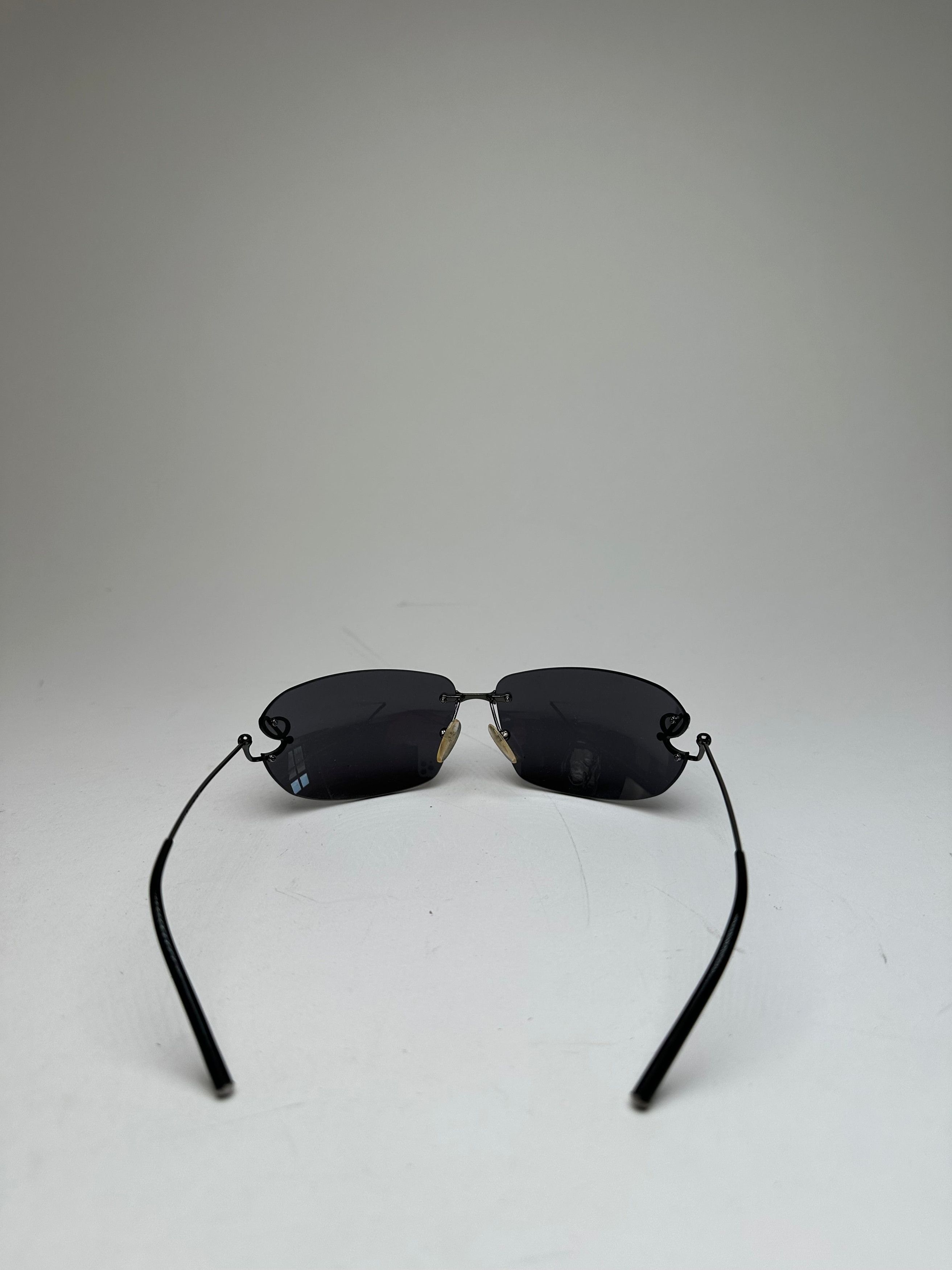 Loewe Vintage Rimless Sunglasses Silver Black Size ONE SIZE - 11 Thumbnail