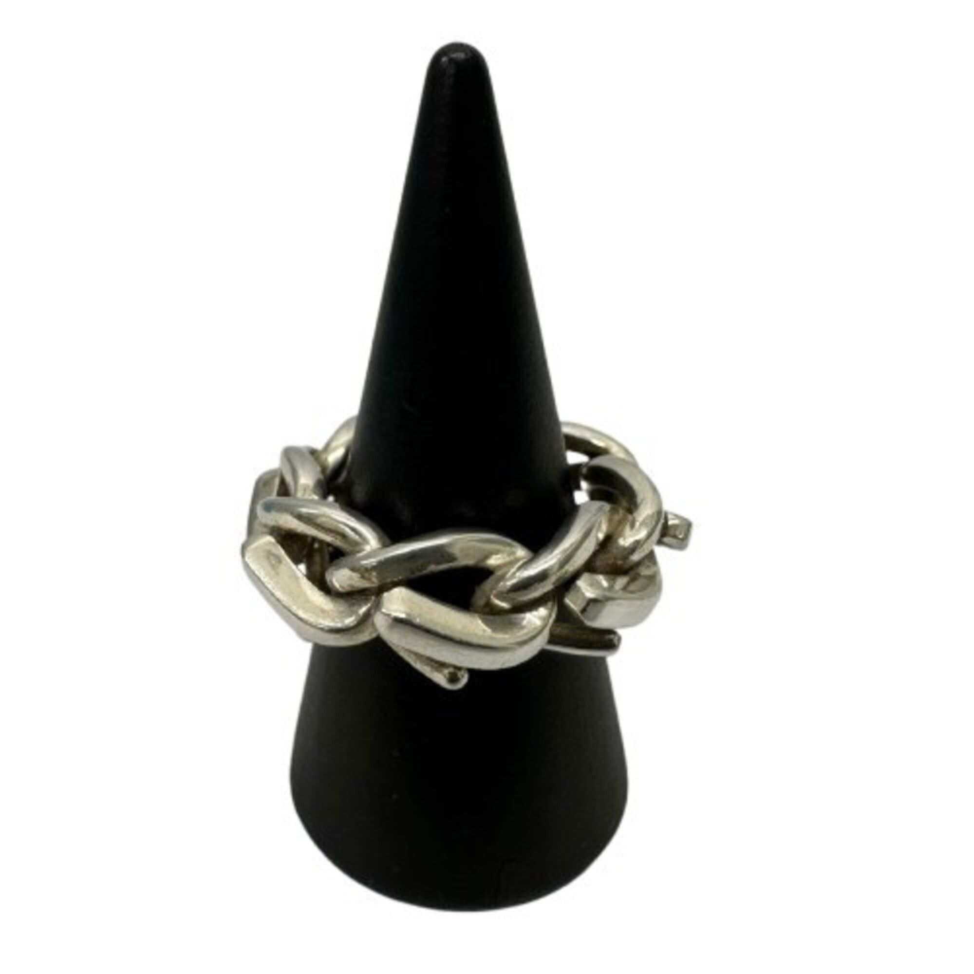 Tiffany & Co. Tiffany & Co. Forgelink SV925 Ring, Silver, Size 12 Size ONE SIZE - 2 Thumbnail