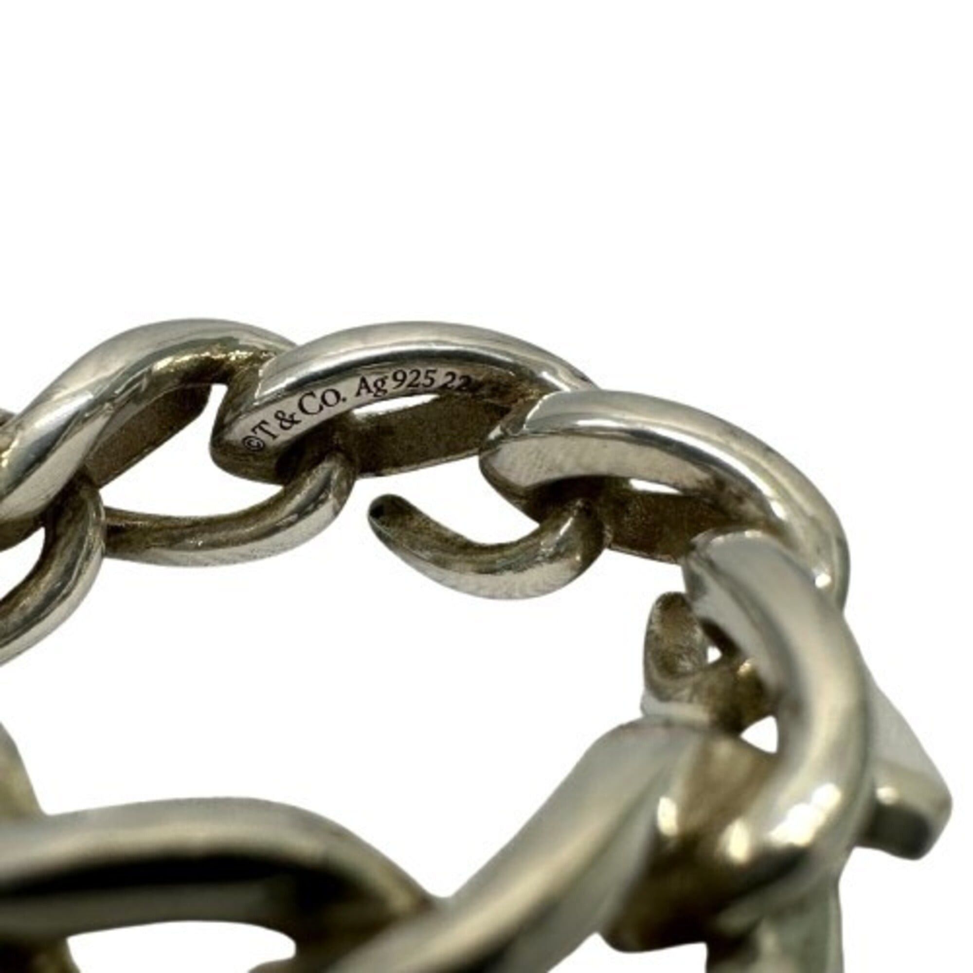 Tiffany & Co. Tiffany & Co. Forgelink SV925 Ring, Silver, Size 12 Size ONE SIZE - 4 Thumbnail