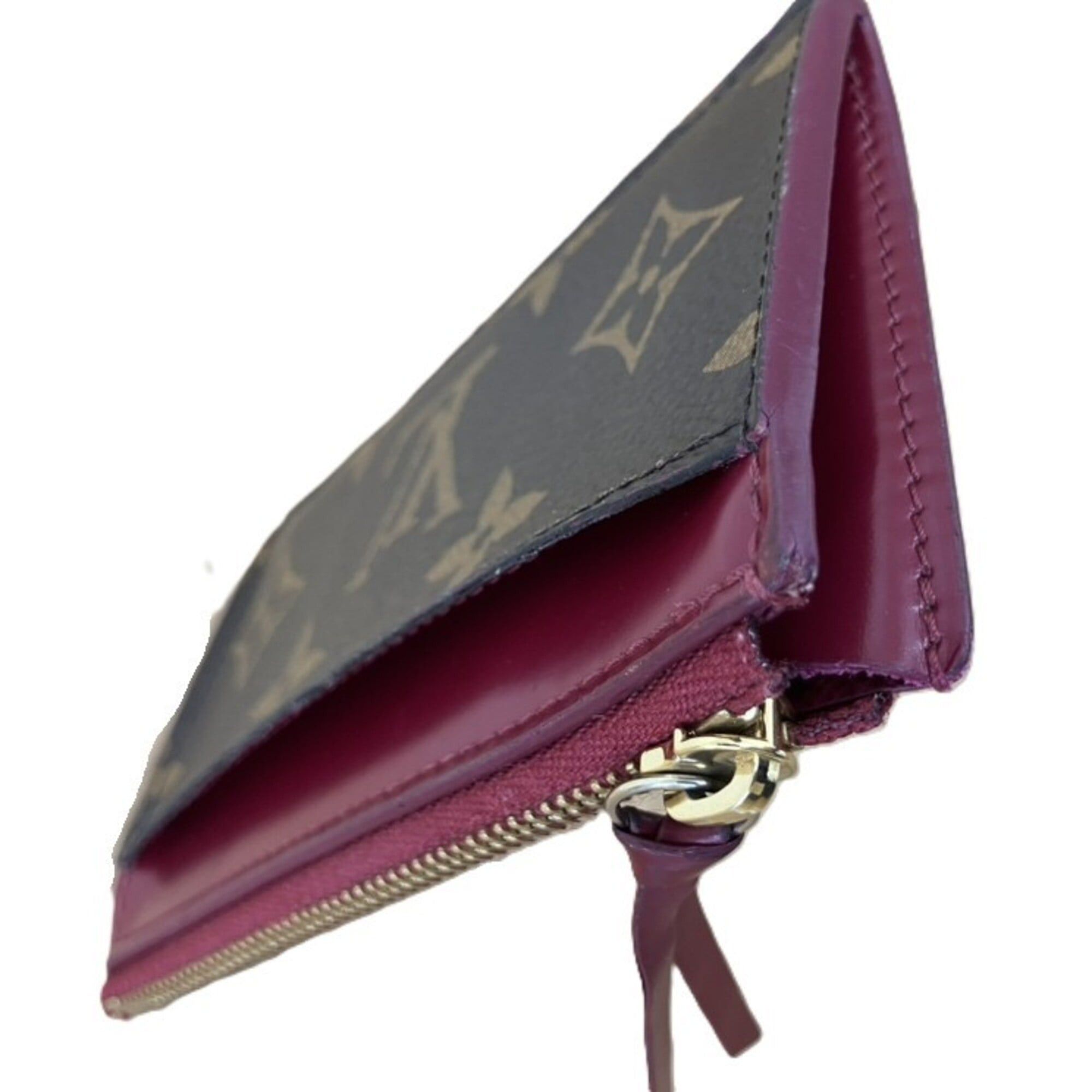 Louis Vuitton Louis Vuitton M67889 Monogram Portecarte Zip Coin Case Size ONE SIZE - 7 Thumbnail