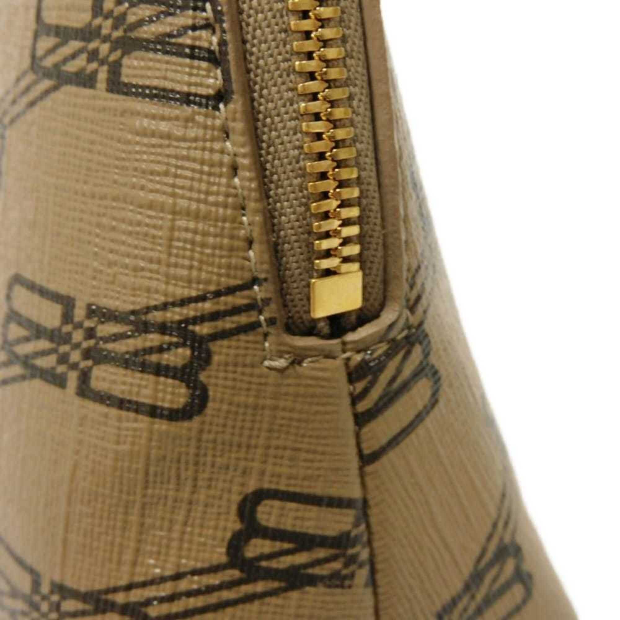 Balenciaga Balenciaga BB Monogram Clutch Bag, Round Pouch, Second Makeup New Logo, Brown, 702624 210DA 2762, Men's & Women's Size ONE SIZE - 9 Thumbnail