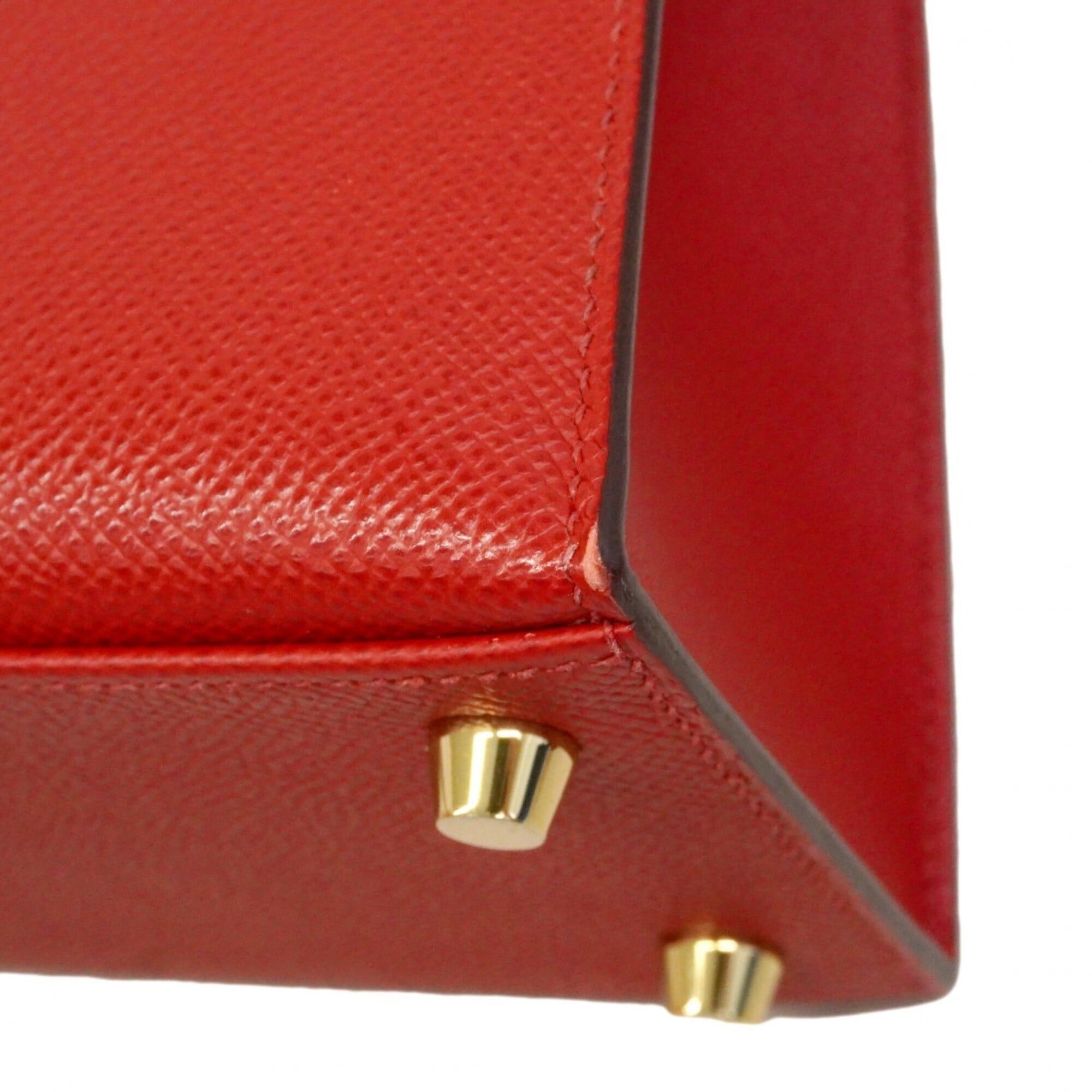 Hermes Hermes Kelly 25 Handbag, Veau Epsom Leather, Rouge Casaque, U Stamp, 2-way Bag for Women Size ONE SIZE - 6 Thumbnail