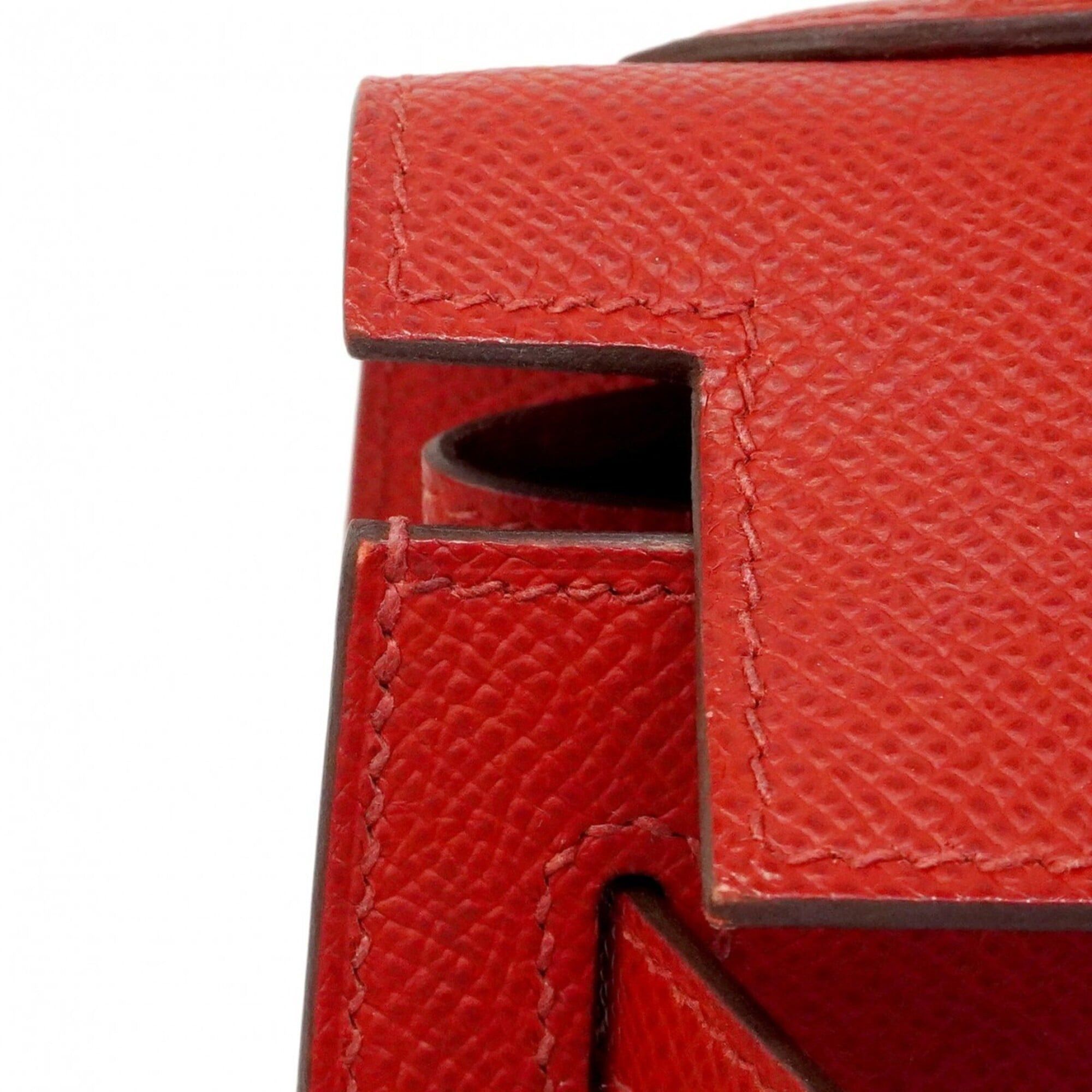 Hermes Hermes Kelly 25 Handbag, Veau Epsom Leather, Rouge Casaque, U Stamp, 2-way Bag for Women Size ONE SIZE - 7 Thumbnail