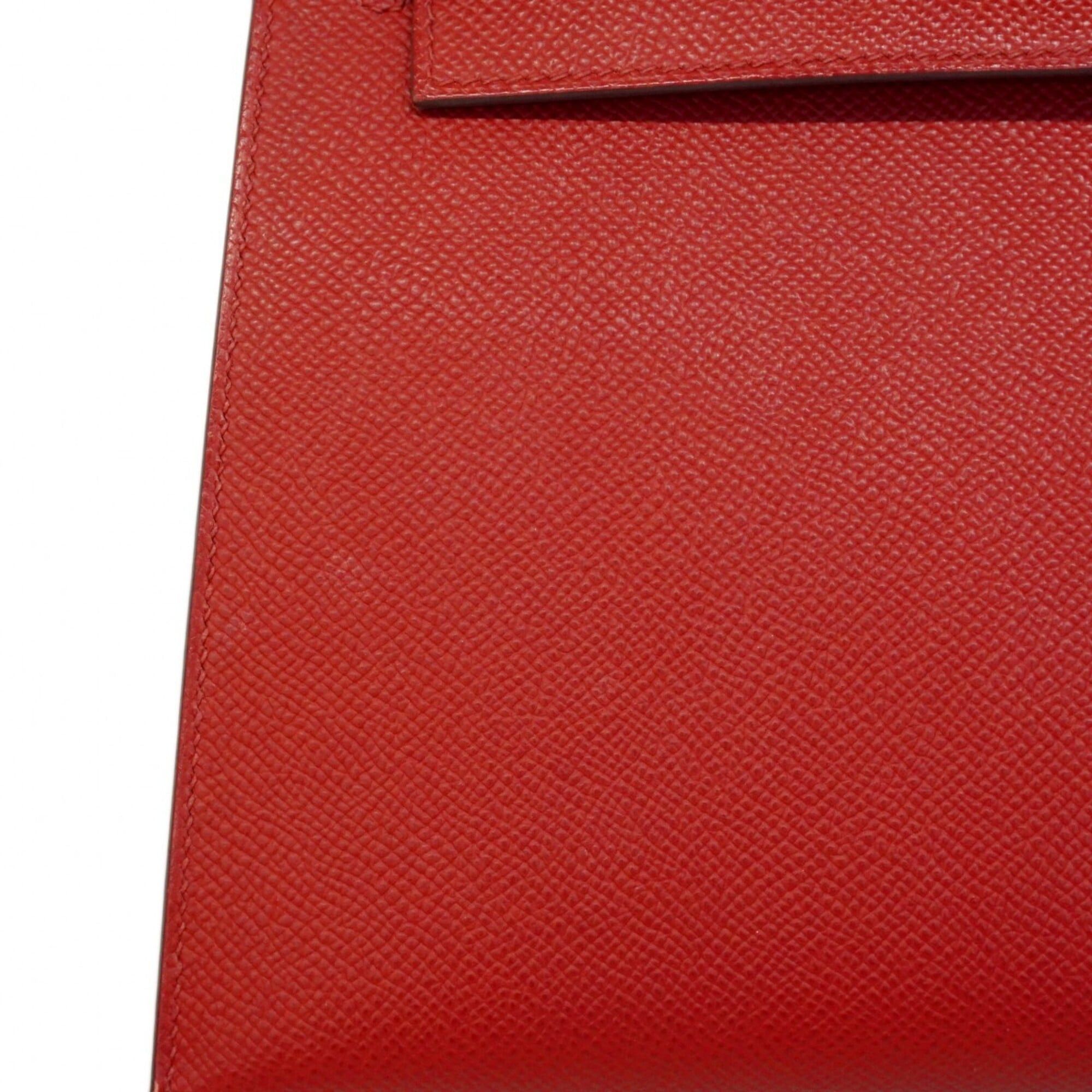 Hermes Hermes Kelly 25 Handbag, Veau Epsom Leather, Rouge Casaque, U Stamp, 2-way Bag for Women Size ONE SIZE - 9 Thumbnail