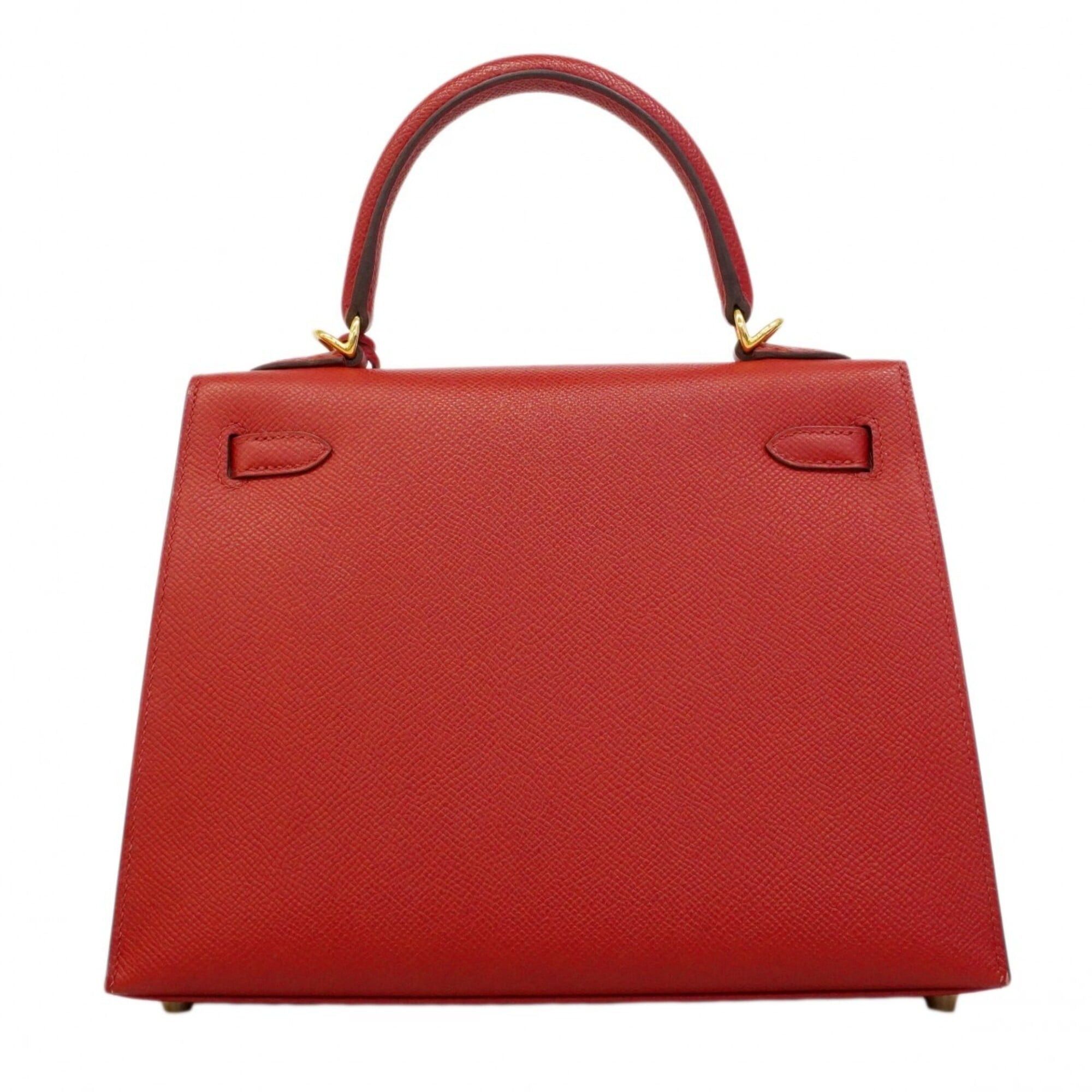 Hermes Hermes Kelly 25 Handbag, Veau Epsom Leather, Rouge Casaque, U Stamp, 2-way Bag for Women Size ONE SIZE - 13 Thumbnail