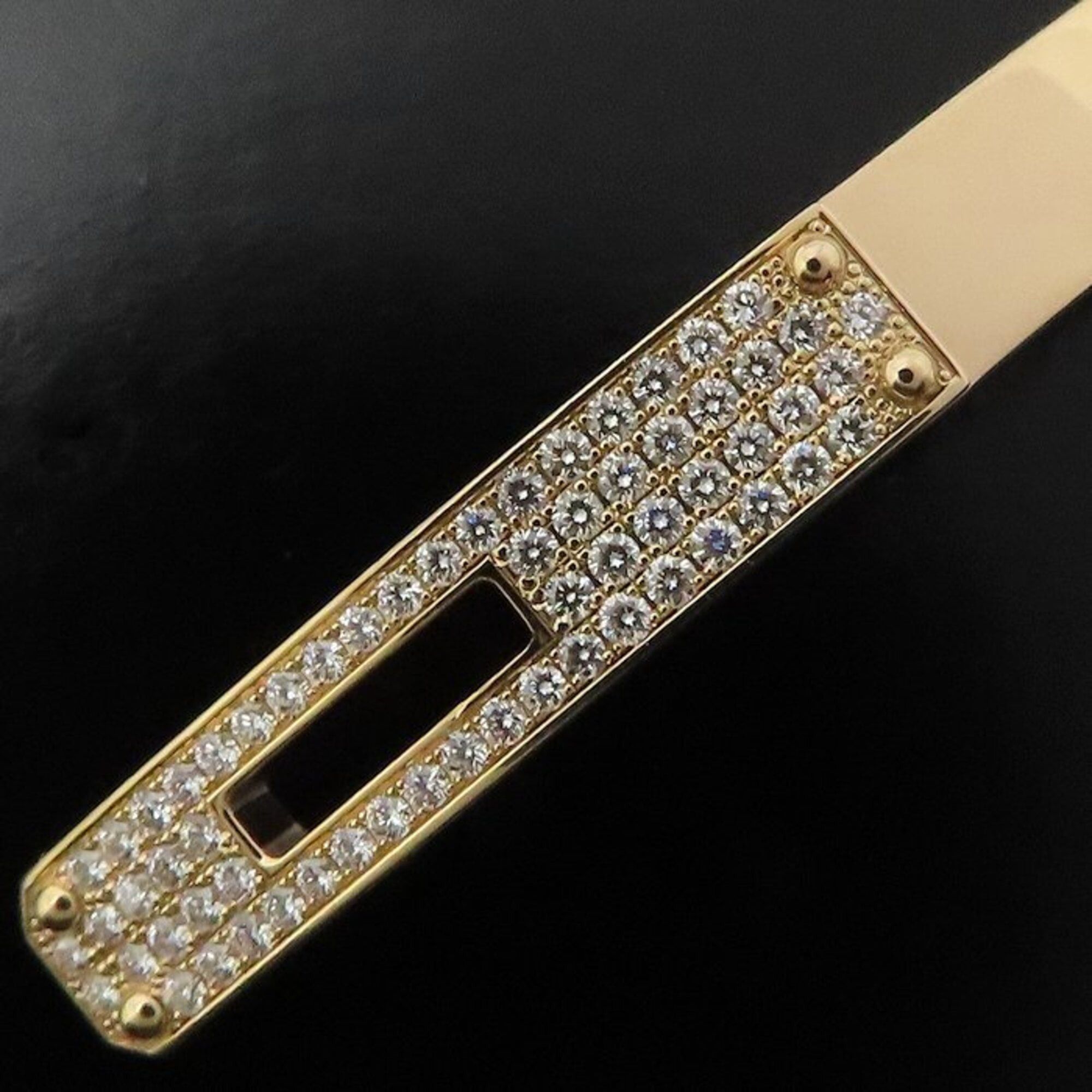 Hermes HERMES Kelly PM Bangle with Diamonds, 18K Pink Gold, Women's, H110013B00SH 295306 Size ONE SIZE - 4 Thumbnail