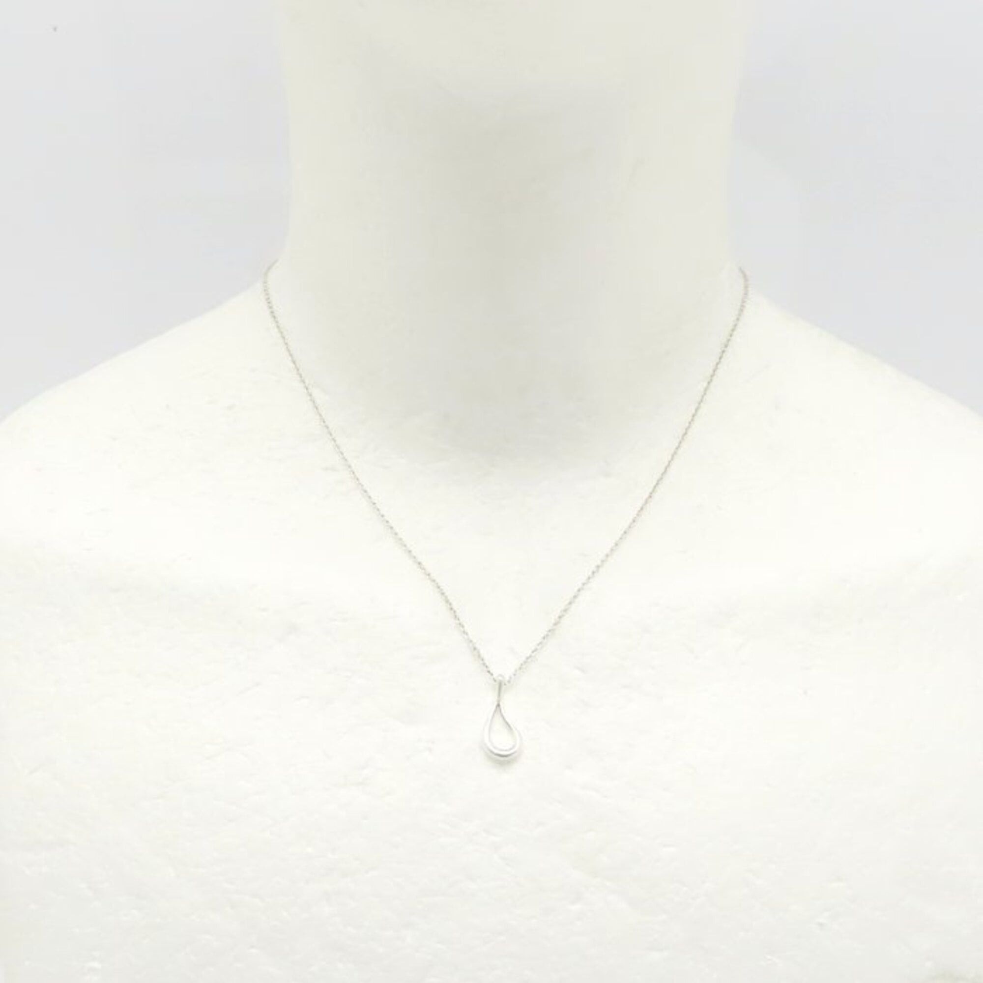 Tiffany & Co. TIFFANY&Co. Tiffany Open Teardrop Necklace, Elsa Peretti, SV925, 295319 Size ONE SIZE - 3 Thumbnail