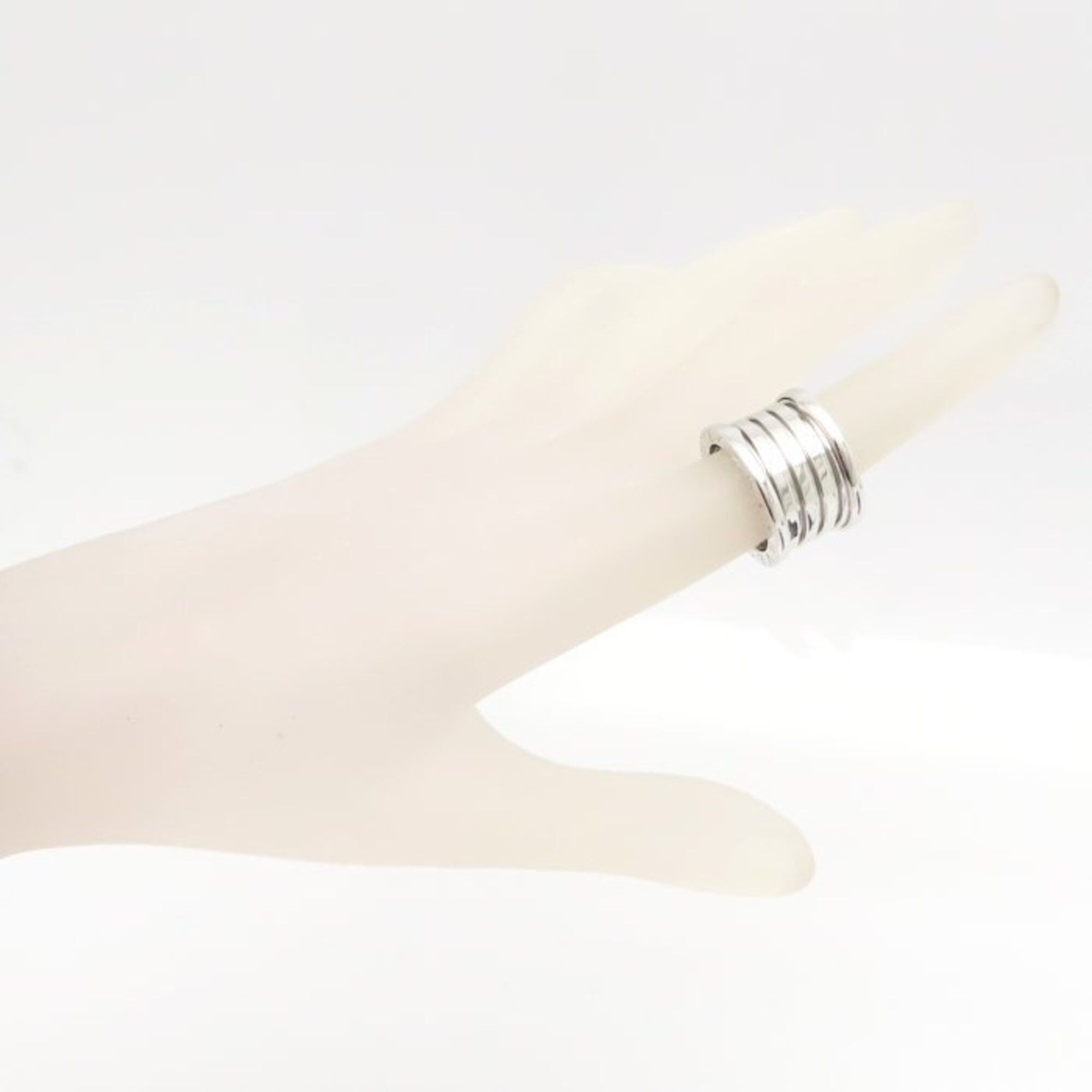 Bvlgari BVLGARI B.zero1 Ring, 5-band, Size L, #52, 18K White Gold, Women's, 295246 Size ONE SIZE - 3 Thumbnail