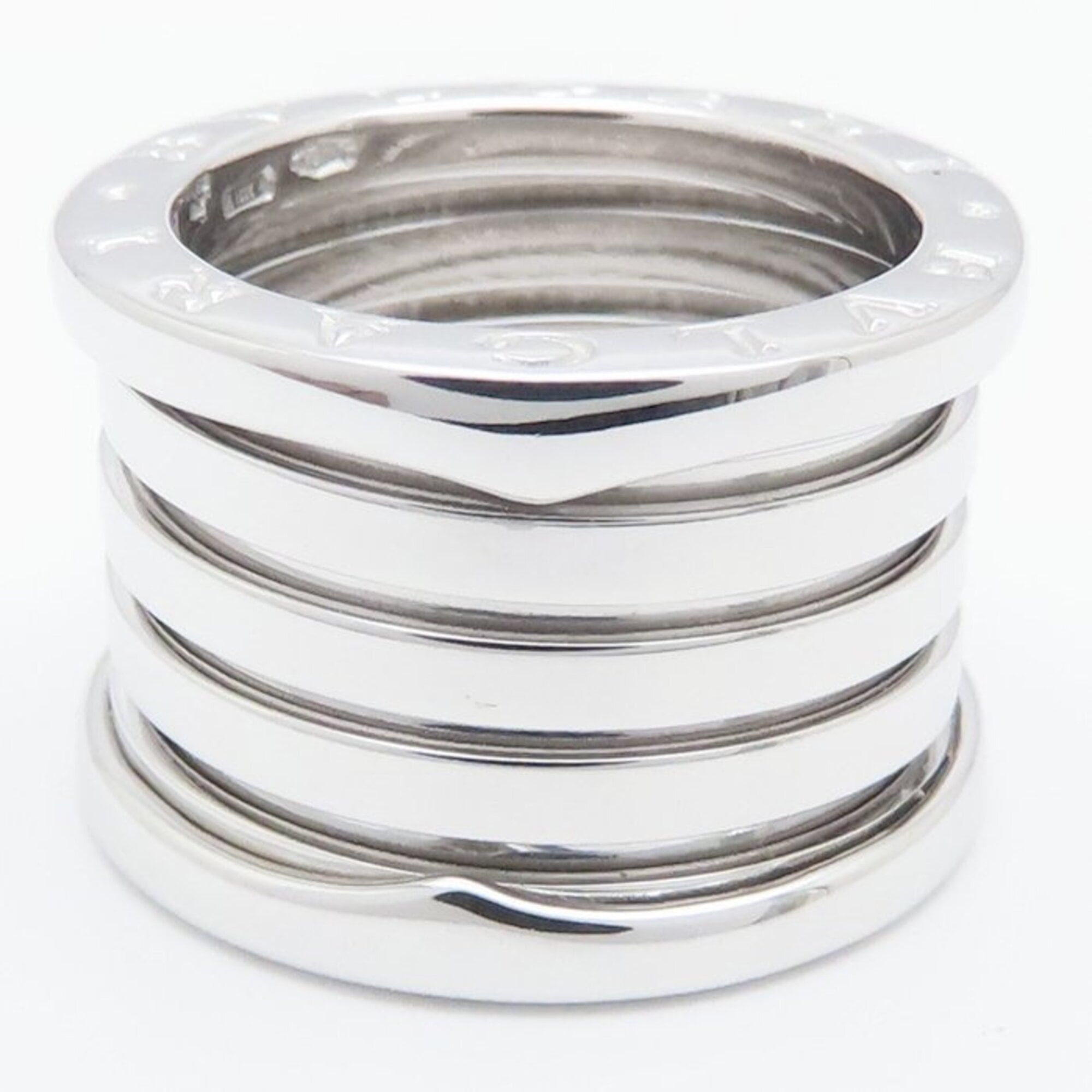 Bvlgari BVLGARI B.zero1 Ring, 5-band, Size L, #52, 18K White Gold, Women's, 295246 Size ONE SIZE - 4 Thumbnail