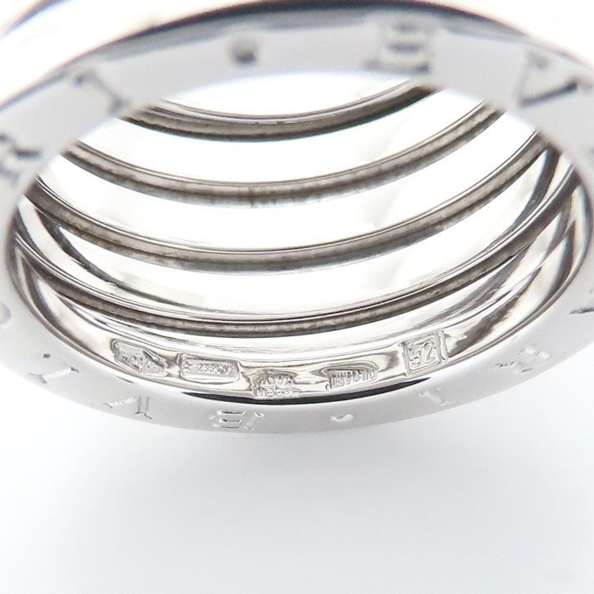Bvlgari BVLGARI B.zero1 Ring, 5-band, Size L, #52, 18K White Gold, Women's, 295246 Size ONE SIZE - 9 Thumbnail