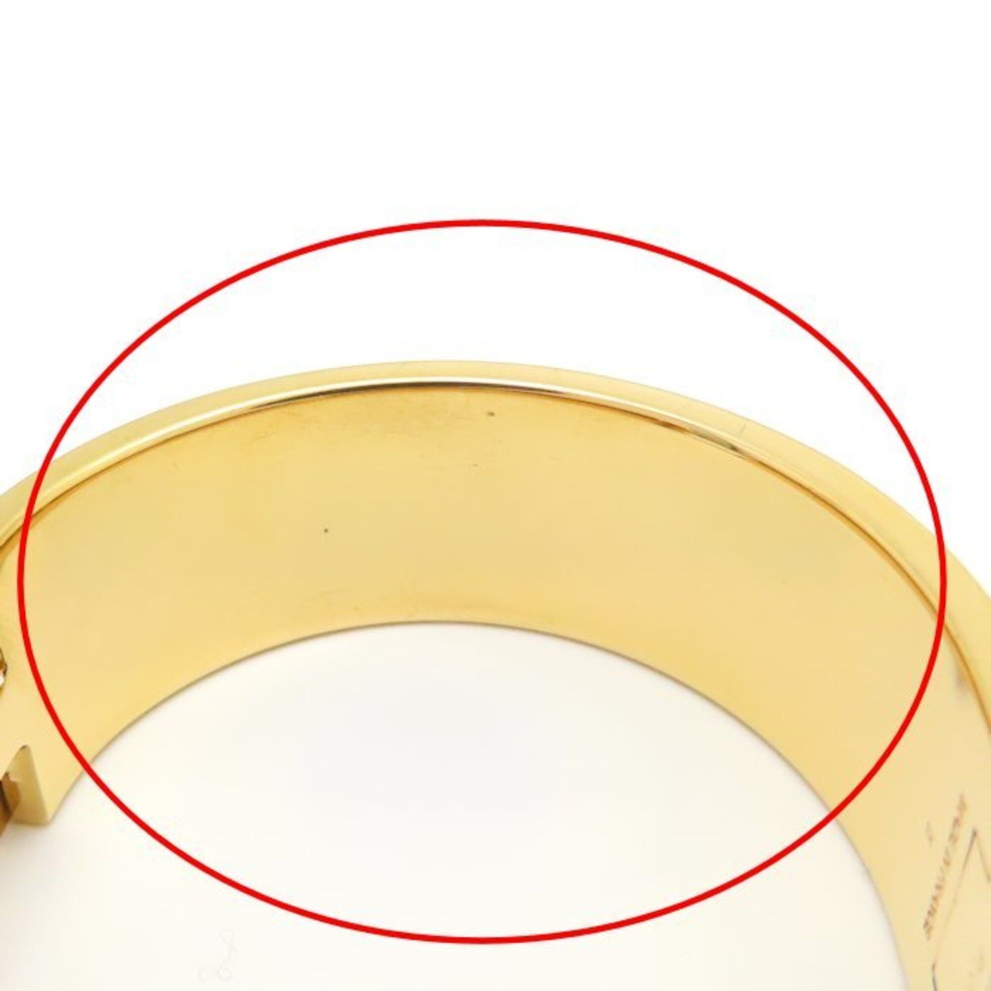 Hermes HERMES Clic Clac GM Bangle, Black x Gold, GP Enamel, Women's, 295307 Size ONE SIZE - 10 Thumbnail