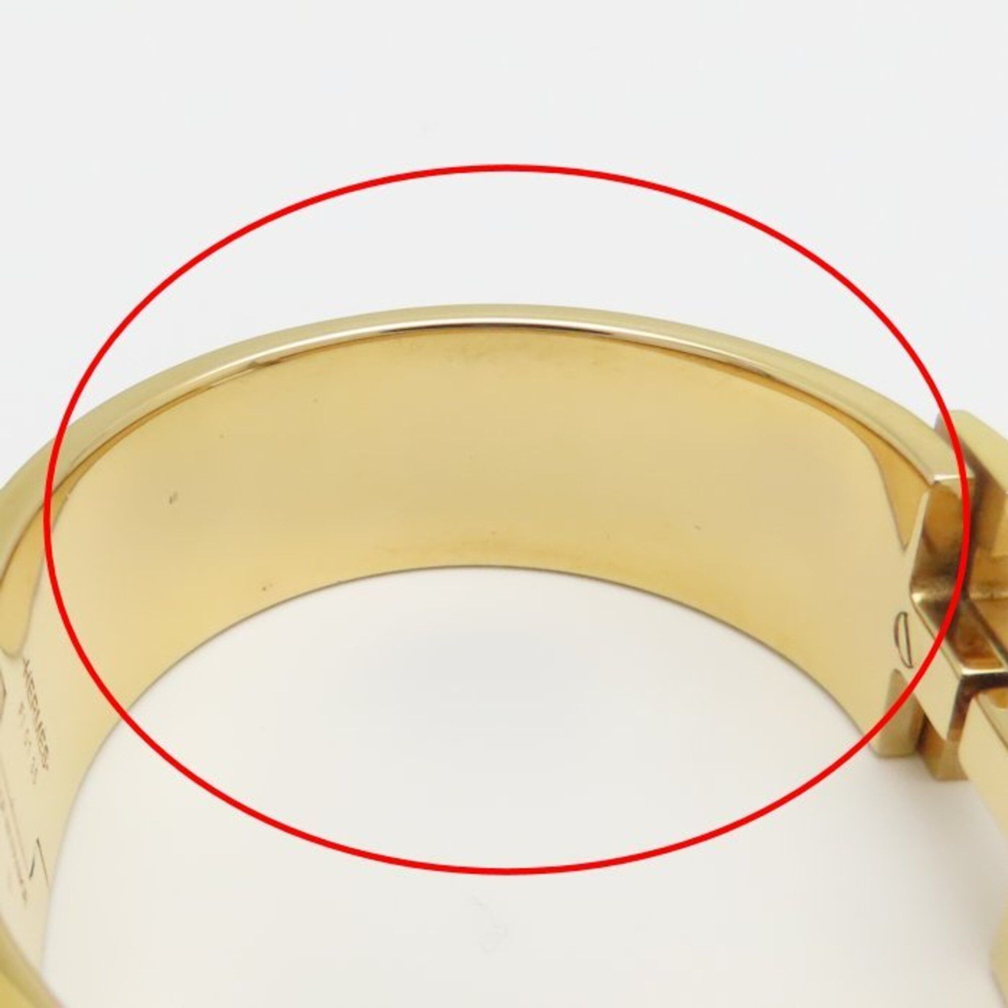 Hermes HERMES Clic Clac GM Bangle, Black x Gold, GP Enamel, Women's, 295307 Size ONE SIZE - 5 Thumbnail