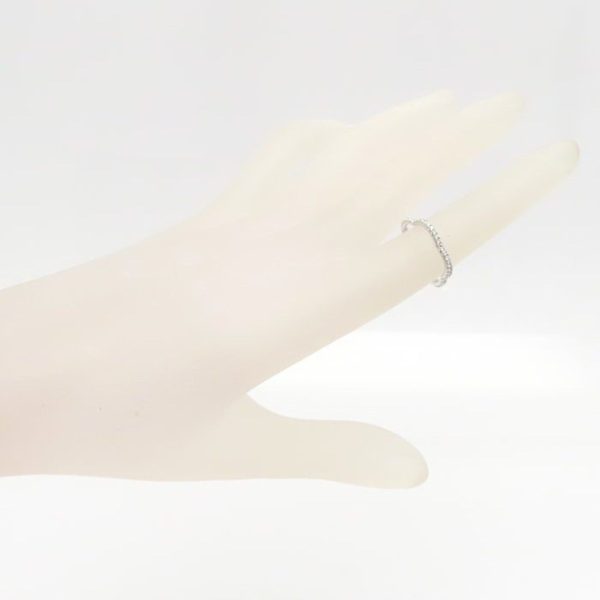 Chanel CHANEL Camellia Diamond Eternity Ring, Size #48, 18K White Gold, Women's, J3211 295242 Size ONE SIZE - 3 Thumbnail