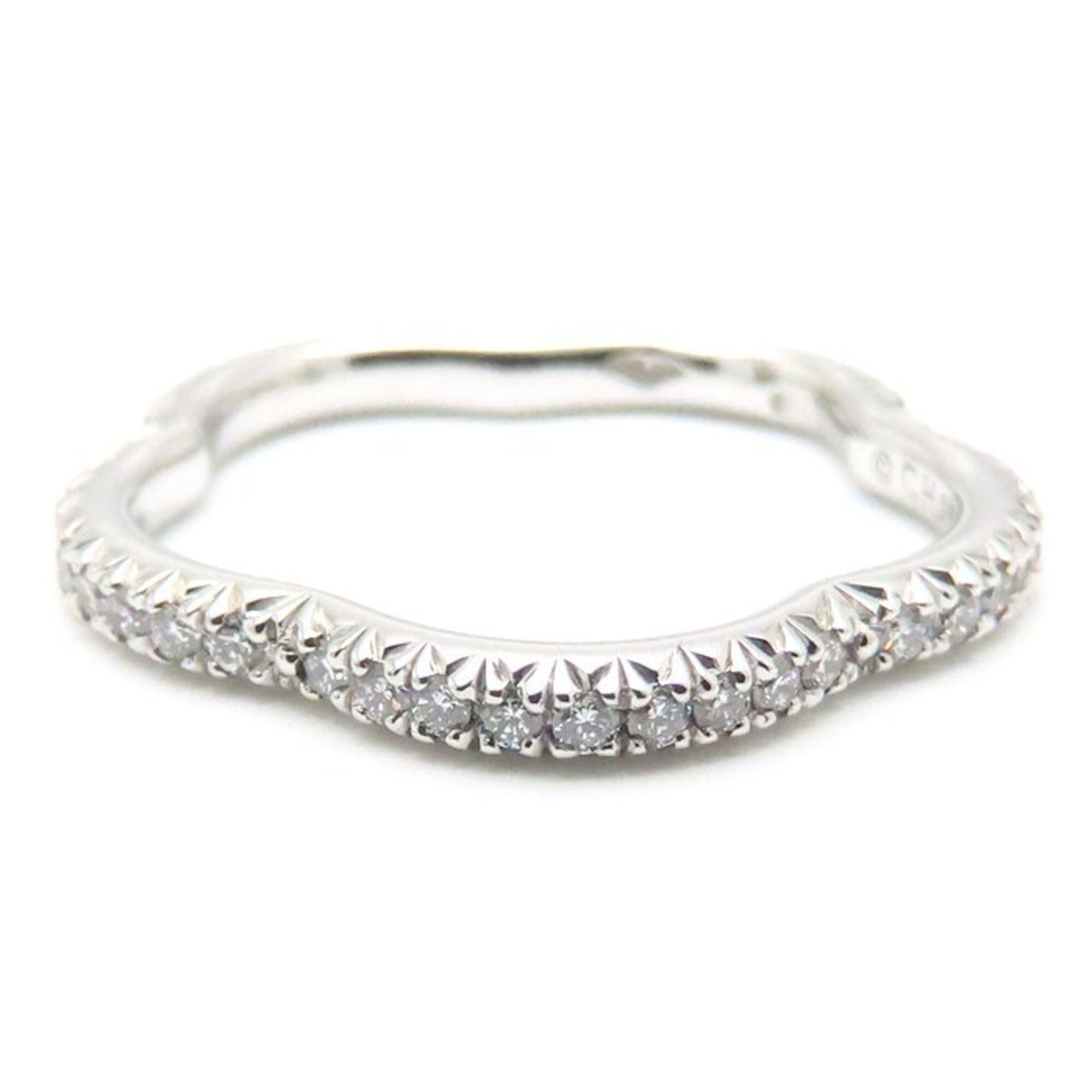 Chanel CHANEL Camellia Diamond Eternity Ring, Size #48, 18K White Gold, Women's, J3211 295242 Size ONE SIZE - 4 Thumbnail