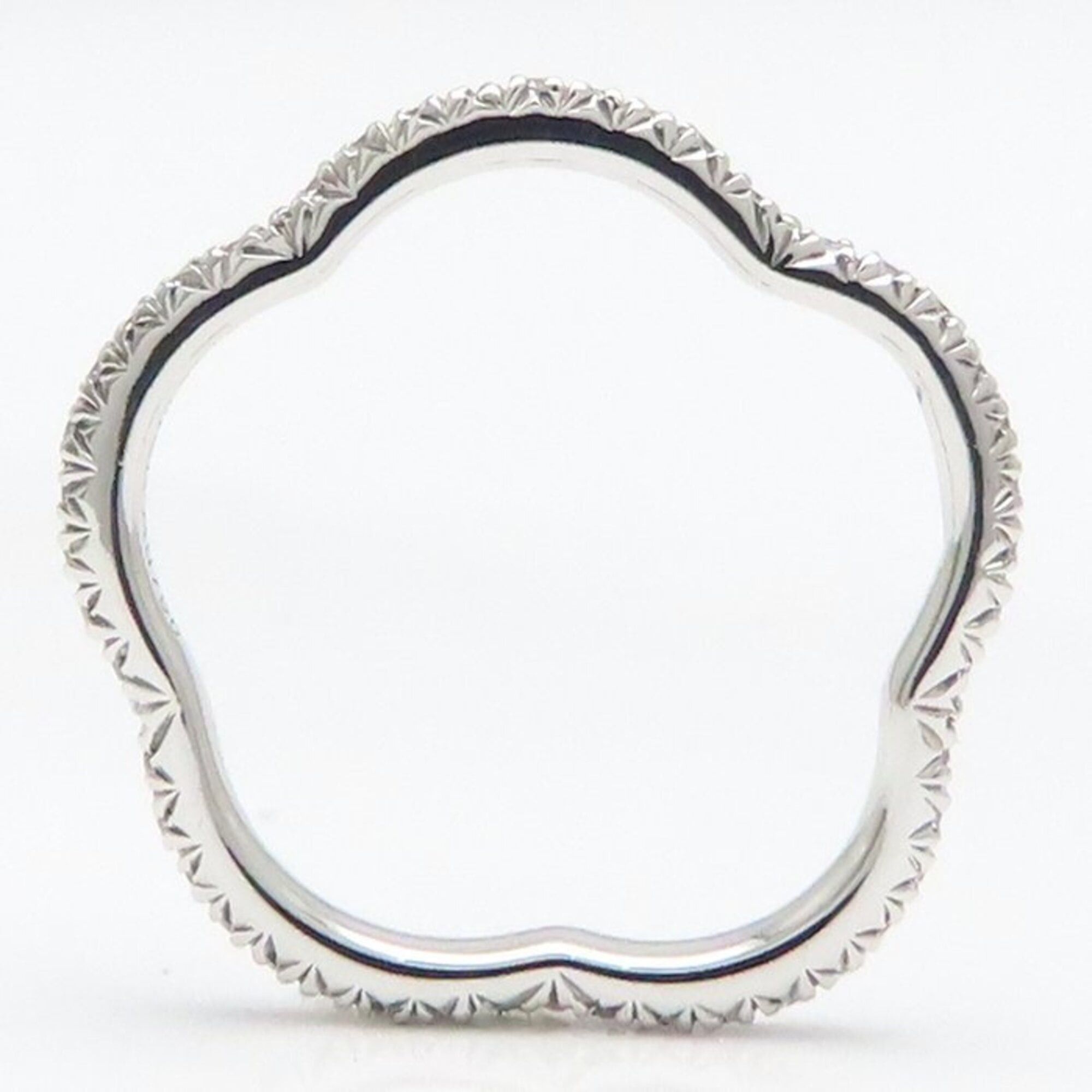 Chanel CHANEL Camellia Diamond Eternity Ring, Size #48, 18K White Gold, Women's, J3211 295242 Size ONE SIZE - 5 Thumbnail