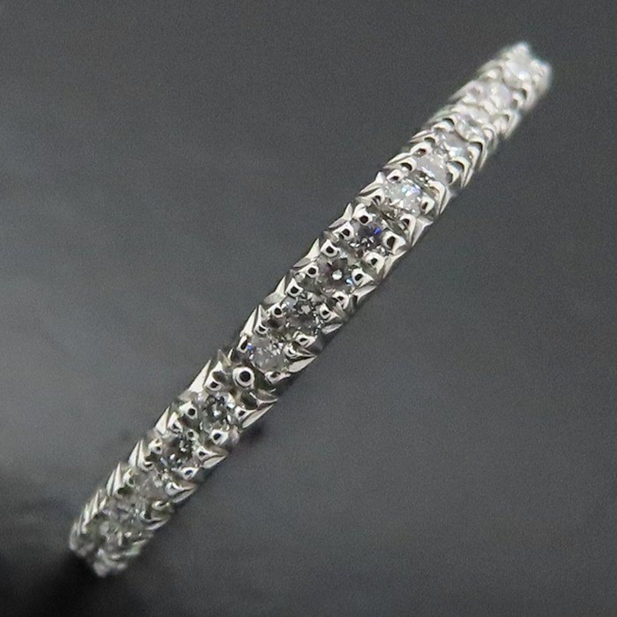 Chanel CHANEL Camellia Diamond Eternity Ring, Size #48, 18K White Gold, Women's, J3211 295242 Size ONE SIZE - 10 Thumbnail