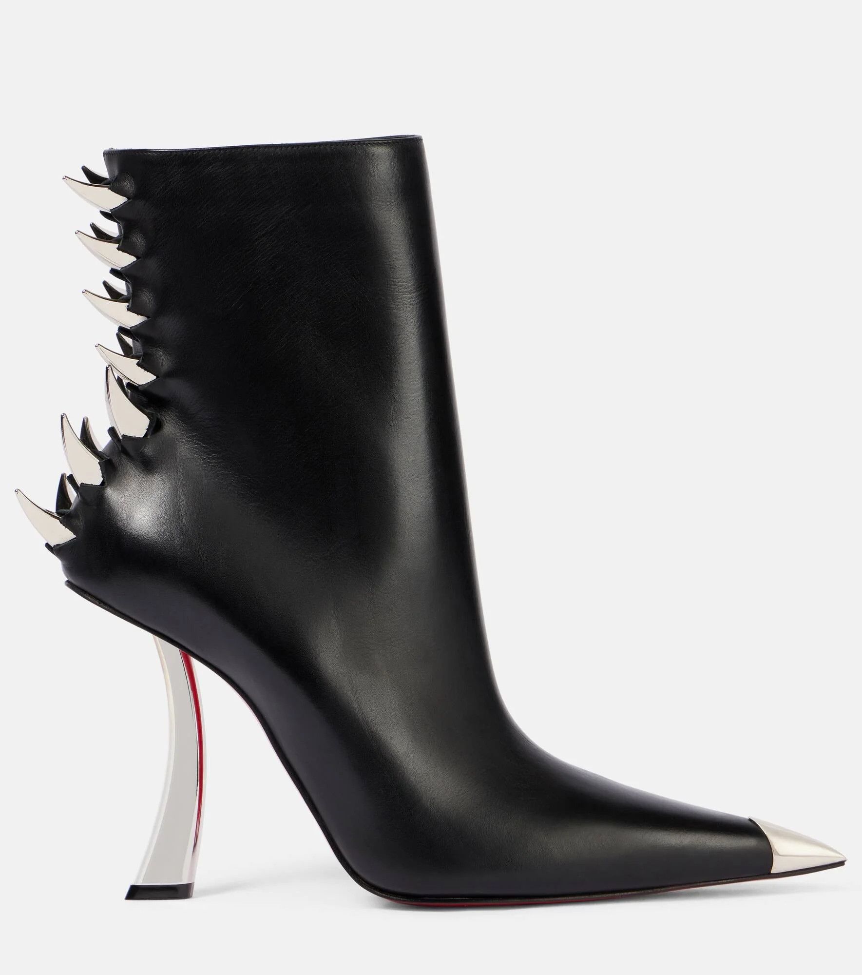 Christian Louboutin kate max leather booty spikes claw black Size US 7 / IT 37 - 4 Thumbnail