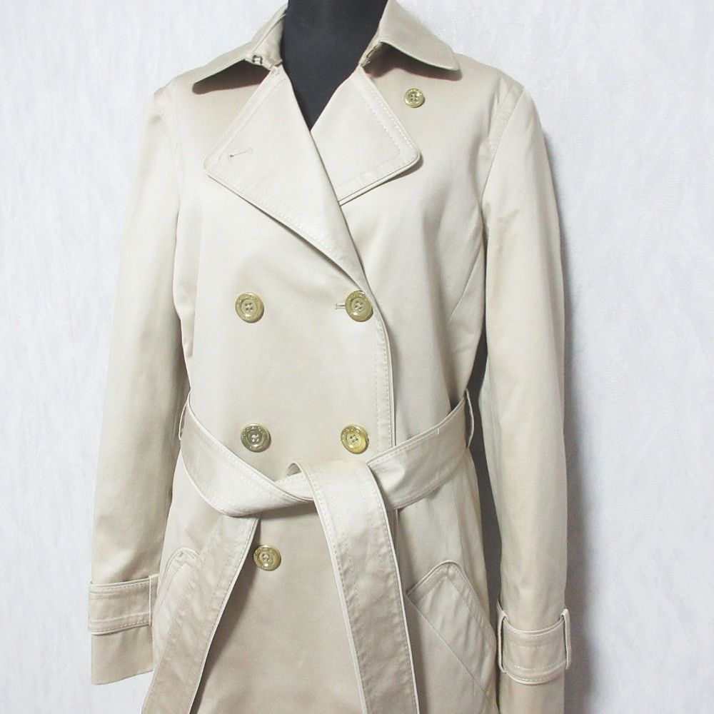 Coach Coach COACH Signature Lined Trench Coat Textile Outerwear DUTY FREE for USA Size ONE SIZE - 4 Thumbnail