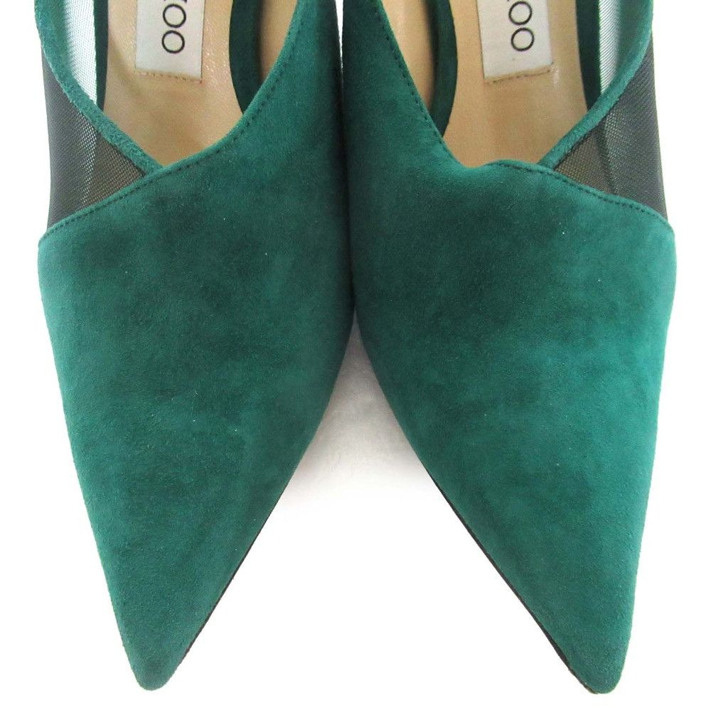 Jimmy Choo Jimmy Choo Jimmy Choo Suede Mesh Pointed Toe Pumps Leather Shoes DUTY FREE for USA Size ONE SIZE - 4 Thumbnail
