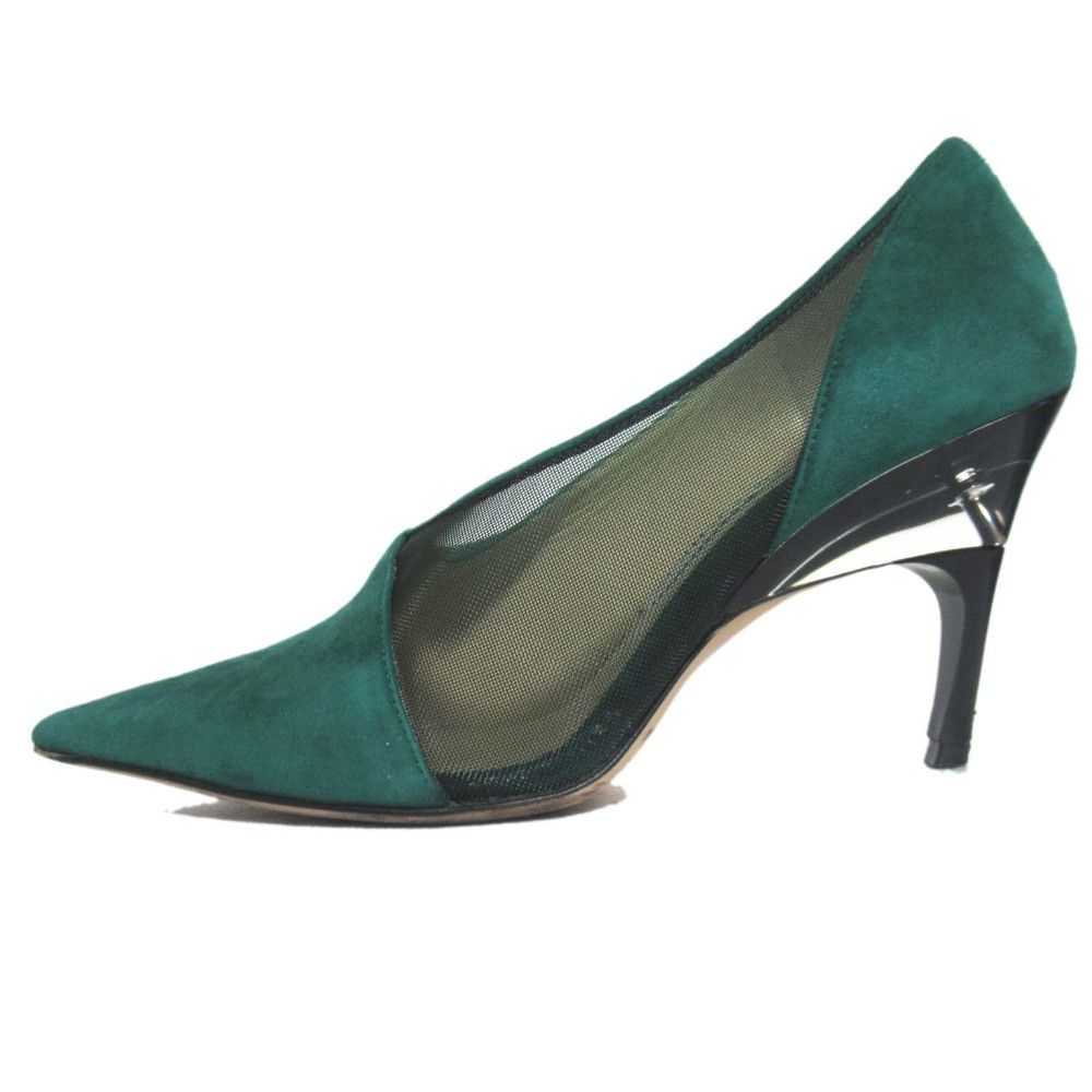 Jimmy Choo Jimmy Choo Jimmy Choo Suede Mesh Pointed Toe Pumps Leather Shoes DUTY FREE for USA Size ONE SIZE - 2 Thumbnail