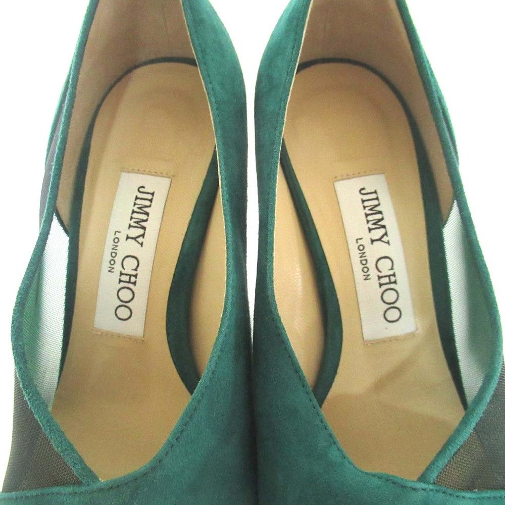 Jimmy Choo Jimmy Choo Jimmy Choo Suede Mesh Pointed Toe Pumps Leather Shoes DUTY FREE for USA Size ONE SIZE - 8 Thumbnail